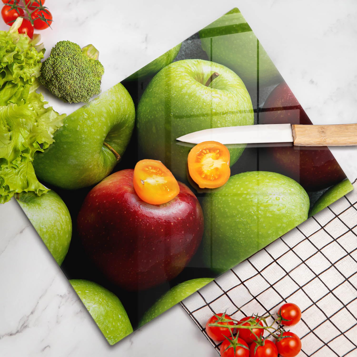 Tabla de cocina | Verde | Superficie impresa