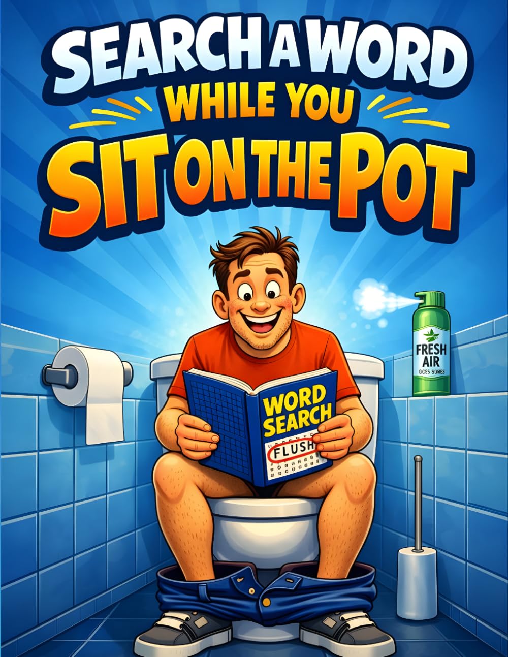 Search a Word While You Sit on the Pot: A Hilarious Word Search Puzzle Book for Adults and Teens to Pass the Time on the Throne, Relax Your Mind, and Enjoy Some Bathroom Humor | A Perfect Gag Gift