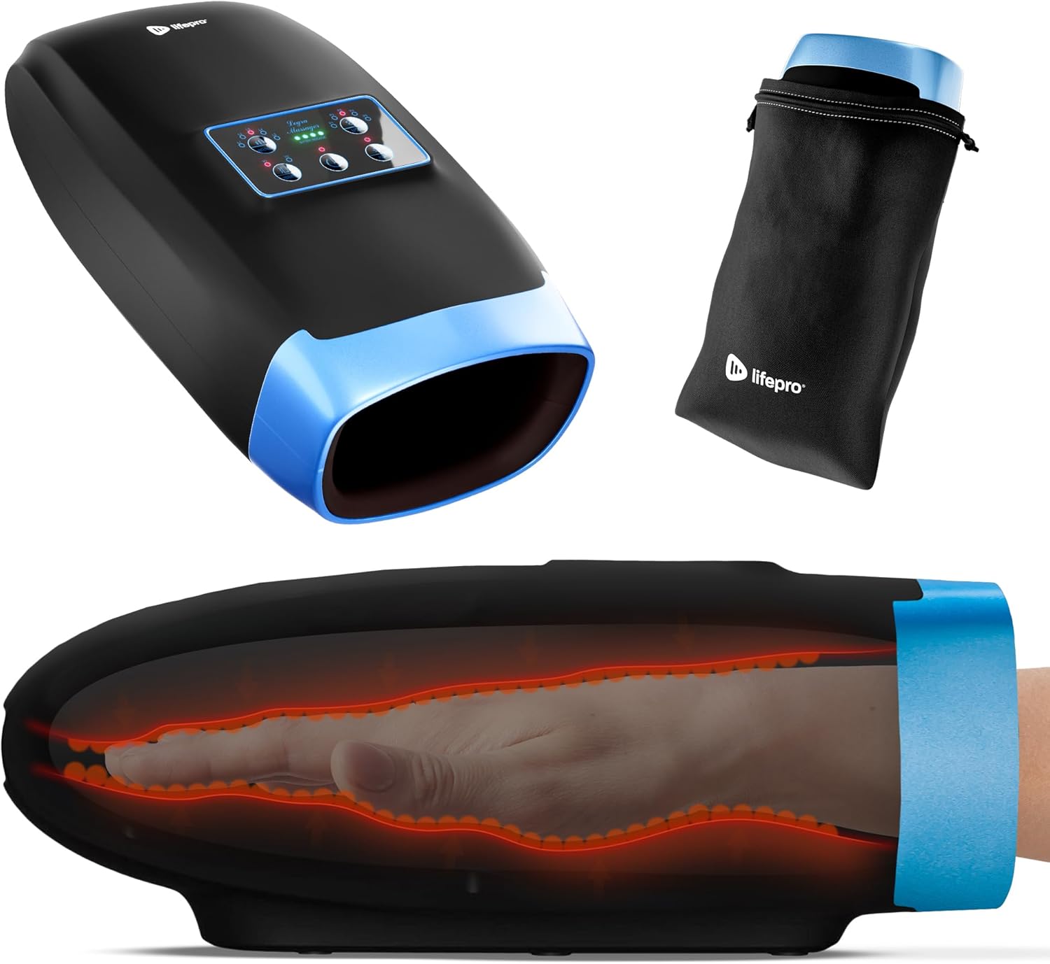LifePro Legra Hand Massager with Heat