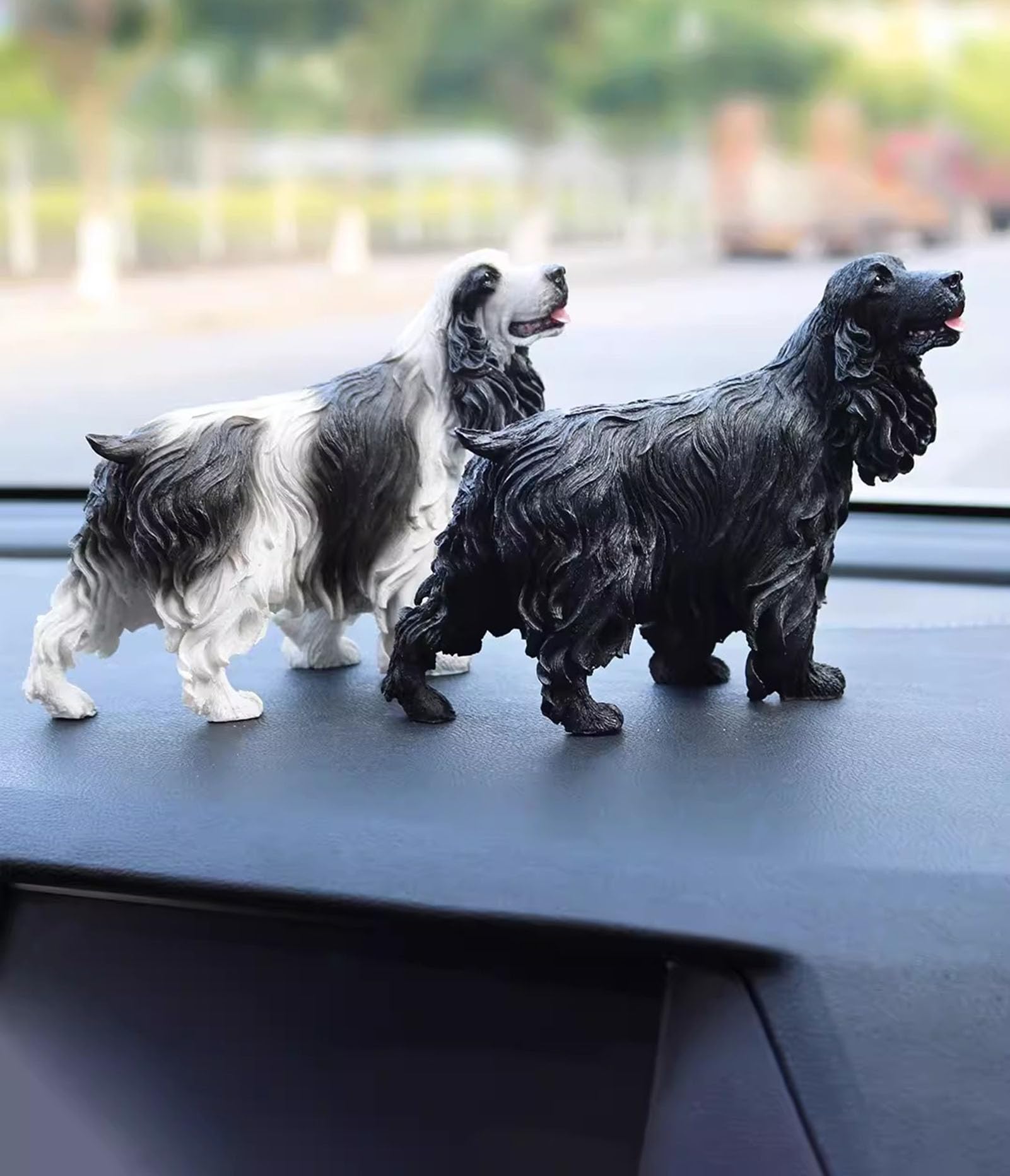 Amazon.co.jp: Wumudidi コッカースパニエル犬の像、手作りの樹脂工芸