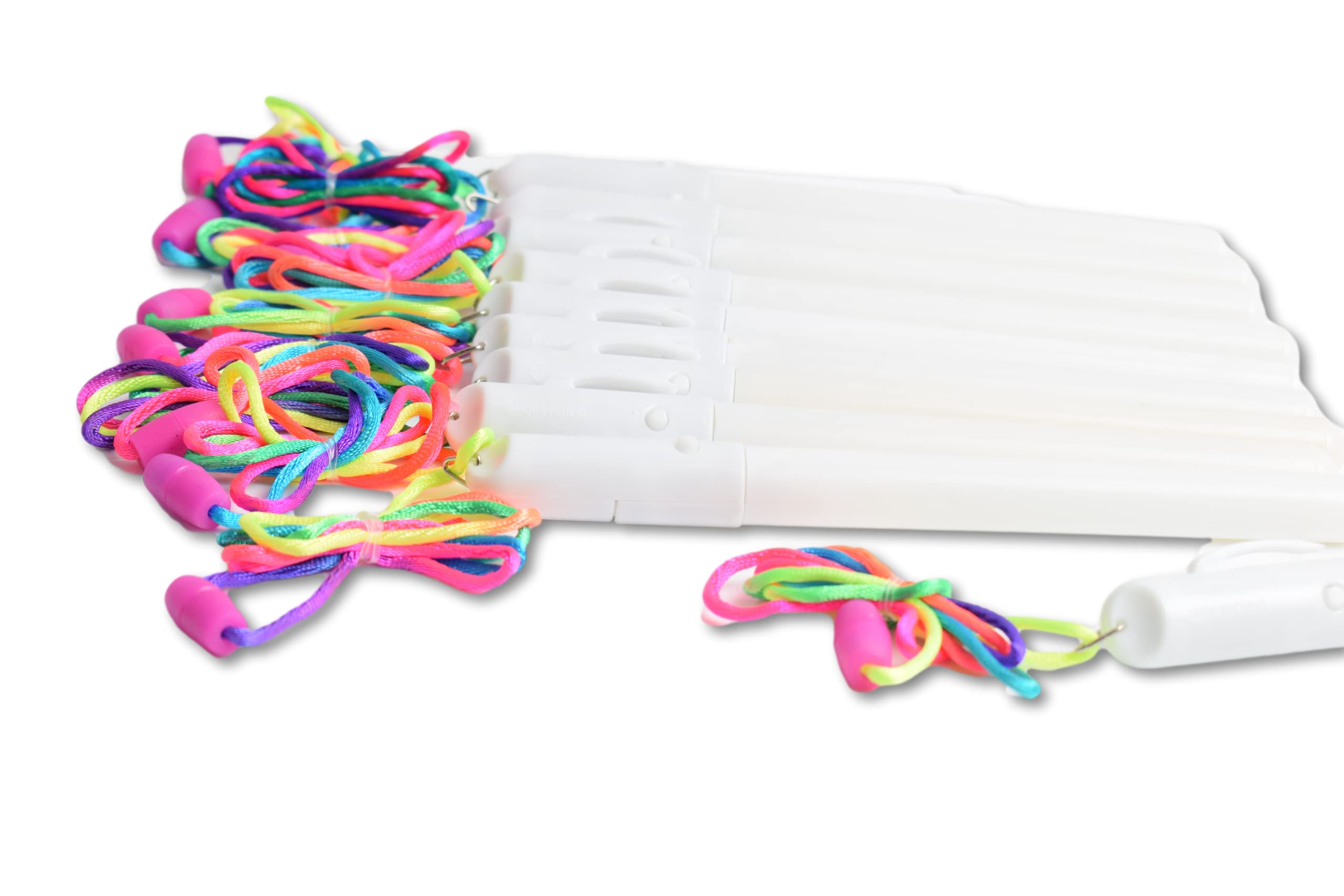 Glowtopia LED Premium Bastoncini Luminosi Multicolore - 17,8 Cm Con Cordino Da Polso, 6 Modalità Flash, Per Fitness E Feste (Confezione Da 6)