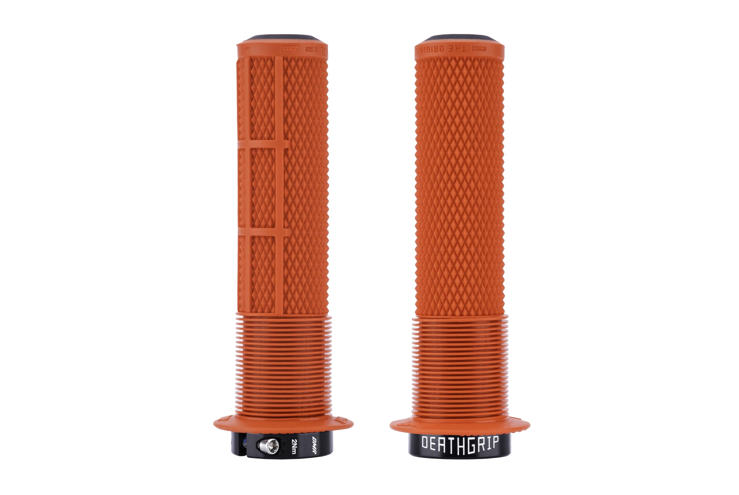 DMR Deathgrip 2 Flanged Handlebar Grips (Red, Thick) — image 1