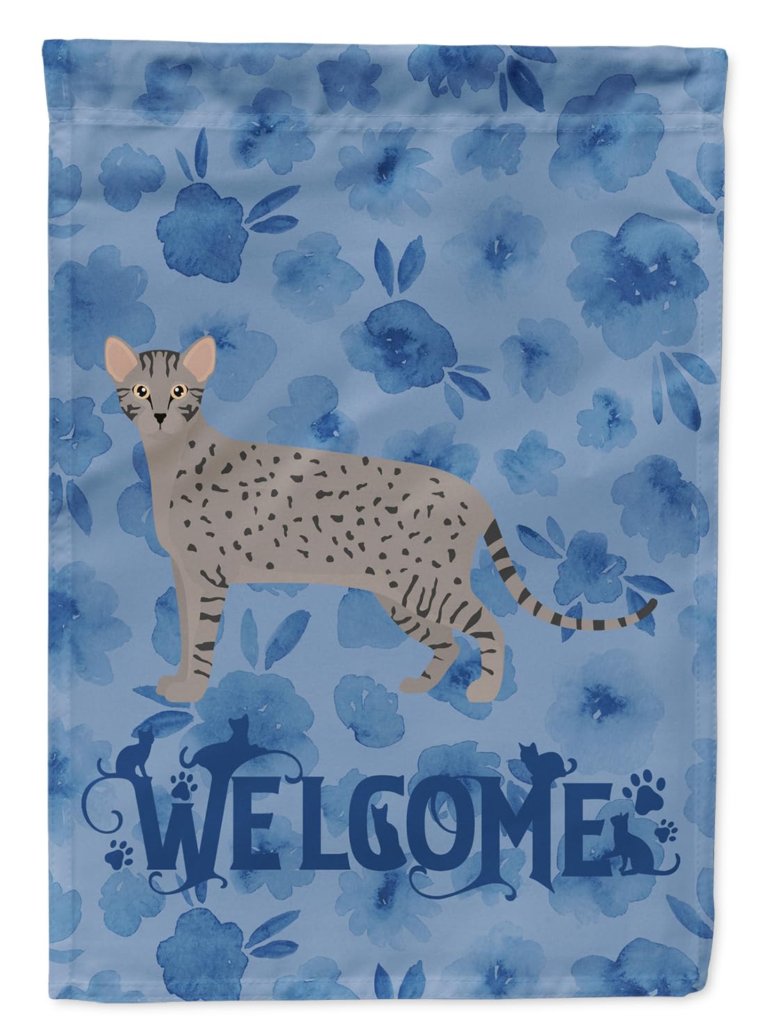 Drapeau de bienvenue chat extérieur jardin taille S multicolore