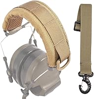 Vista 7 de Cubierta táctica para auriculares modulares avanzados, cubierta de protección de diadema para auriculares Camo