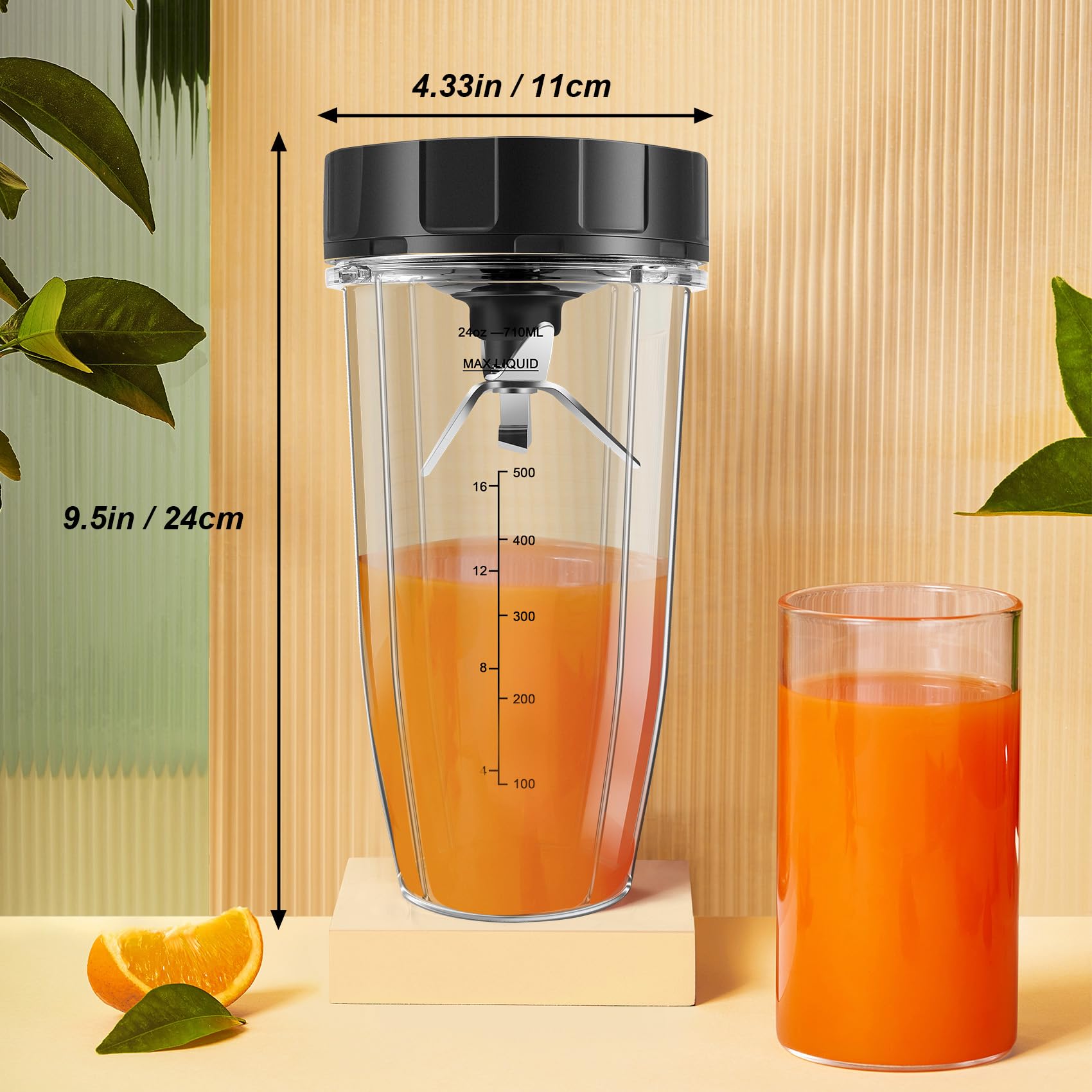 Części zamienne do blendera, 680.4 g Cup 7 płetw Extractor Blade, do Auto IQ BN801 SS101 BL480-30 BL641