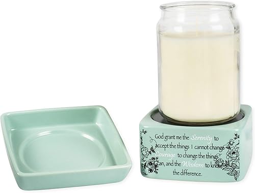 Miniatura 8 de Elanze Designs Faith Stronger Serenity Prayer Electric 2 en 1 - Calentadores de aceite de cera y velas