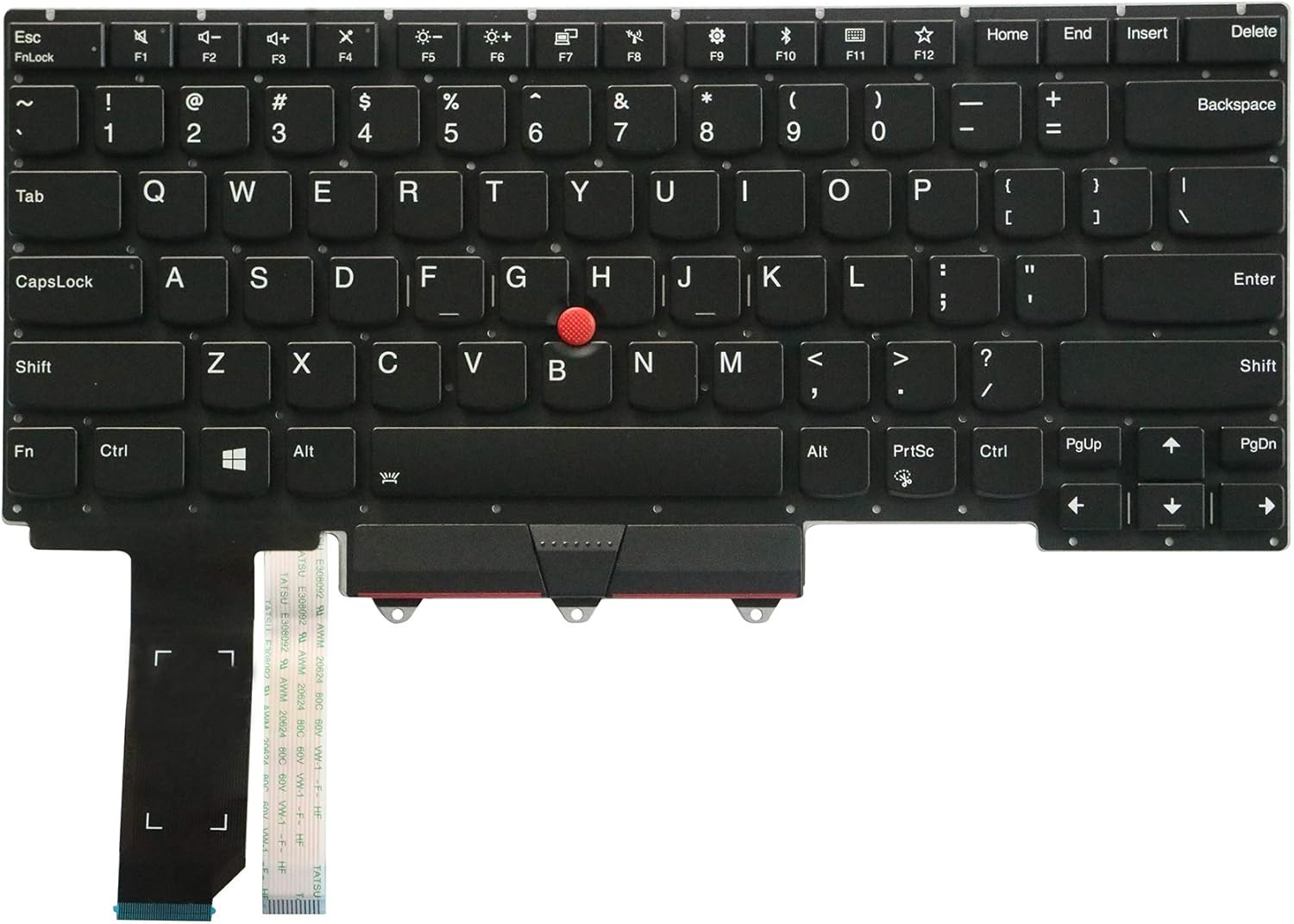 AUTENS Replacement US Keyboard for Lenovo ThinkPad E14 2019 Year Laptop