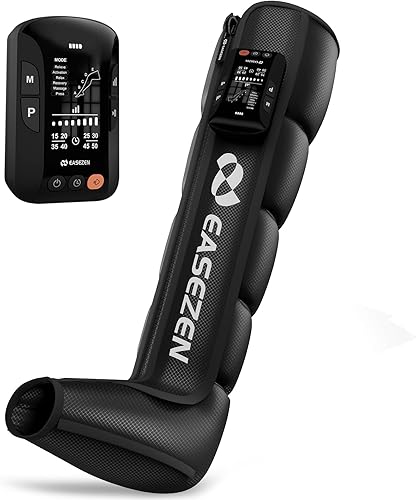 Air Compression Leg Massager - Portable Wireless Design, 5 Chamber Leg Massager, Pain Relief and Muscle Recovery, 3000mAh Battery, Ideal Gifts for Women Men Elderly, Athletes,Workers(Single Only)