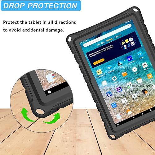 Miniatura 9 de DJ&RPPQ - Funda para tablet Tienda Fire HD 10 y Fire HD 10 Plus para niños (1311 generación, versión 20232021), ligera, a prueba de golpes, apta