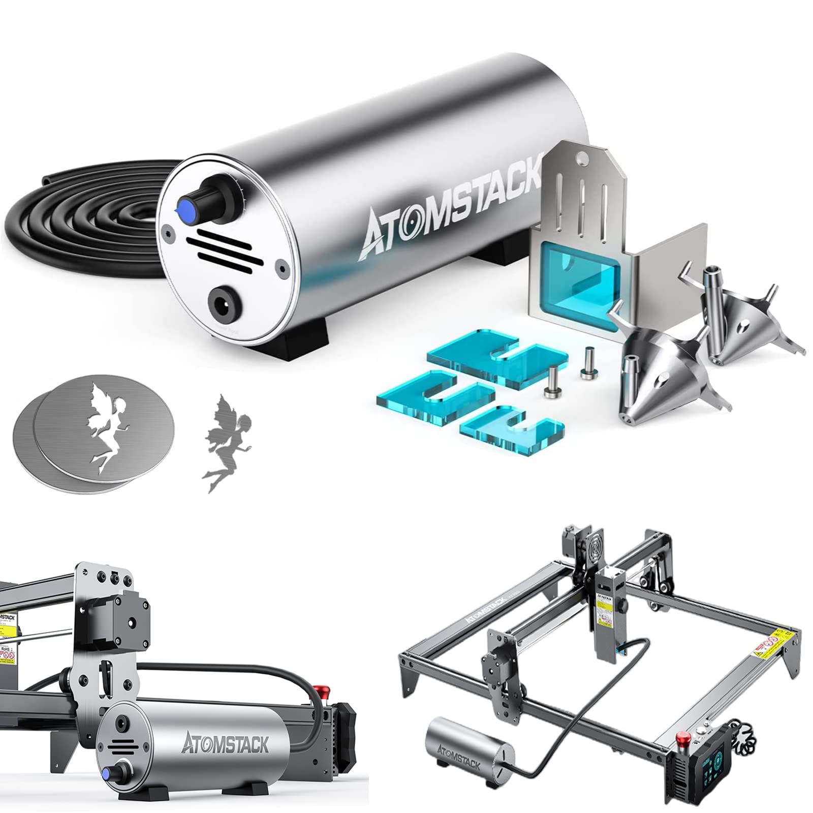 Atomstack F30 Air Assist Pump Laser Cutting Air Assist Kits ...