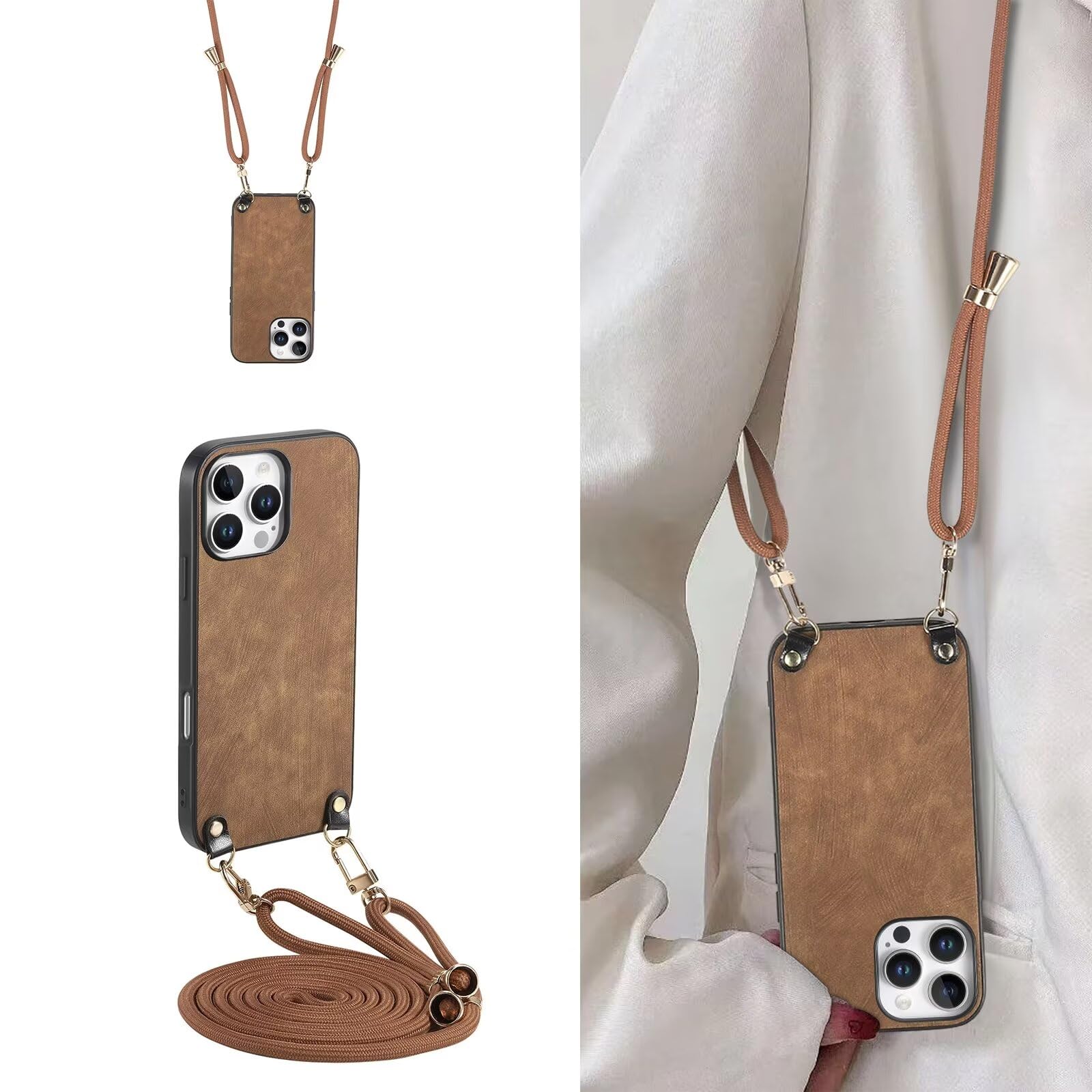 Coque Pour Google Pixel 10 Pro/Pixel 10 Avec Cordon, Etui Avec Collier - Tour De Cou Lanière En Corde - Silicone Housse Avec Réglable Chaine Pour