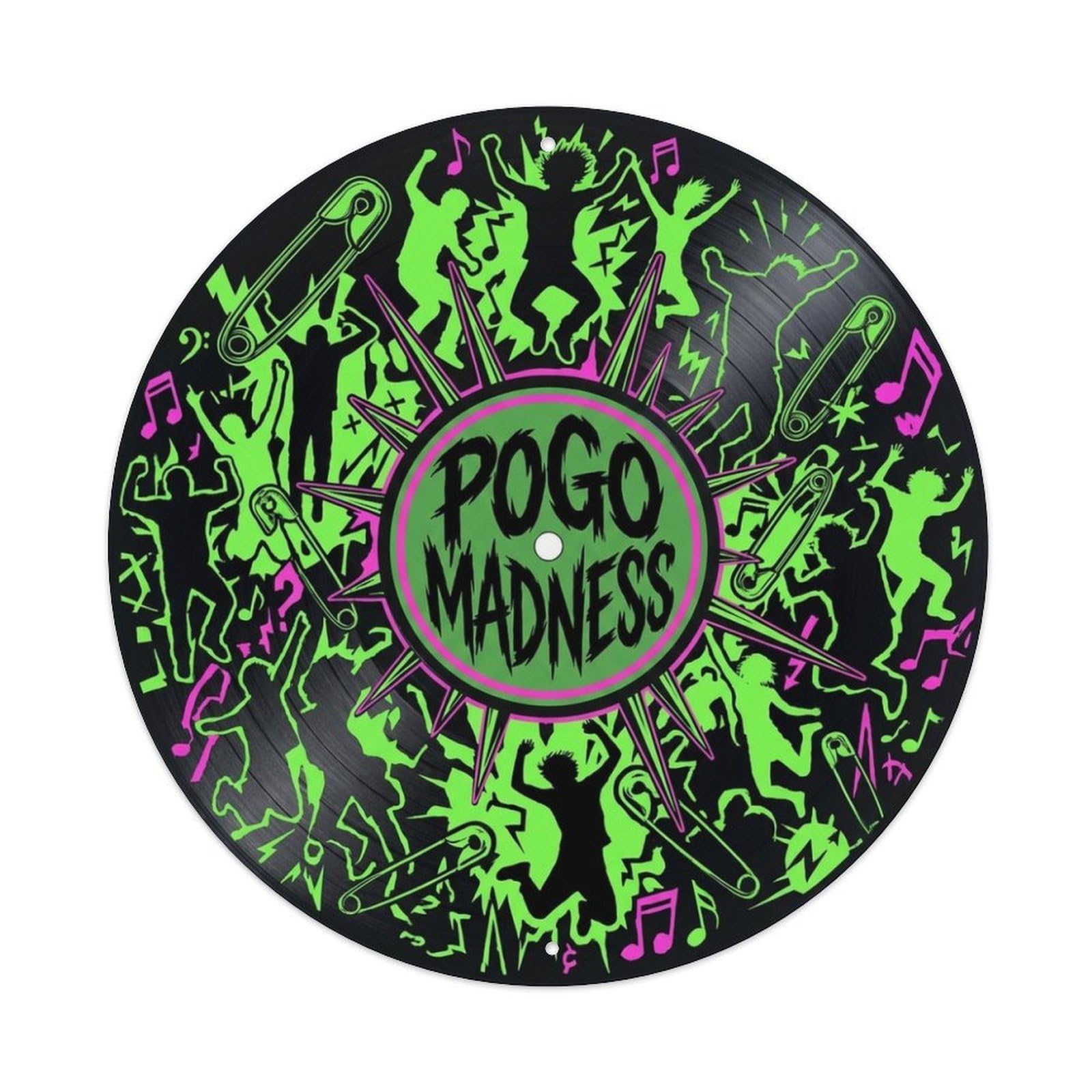 Punk Music Cover Pogo Madness Vinyl Records Metal Tin Sign