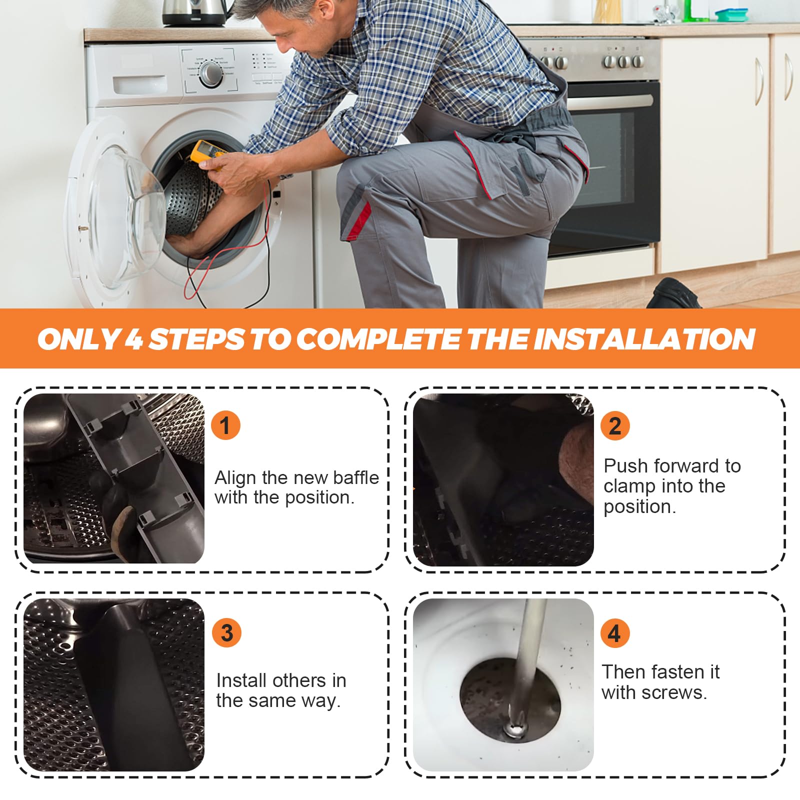 Amazon.com: UPGRADED 285976 8182233 Drum Baffle by Beaquicy