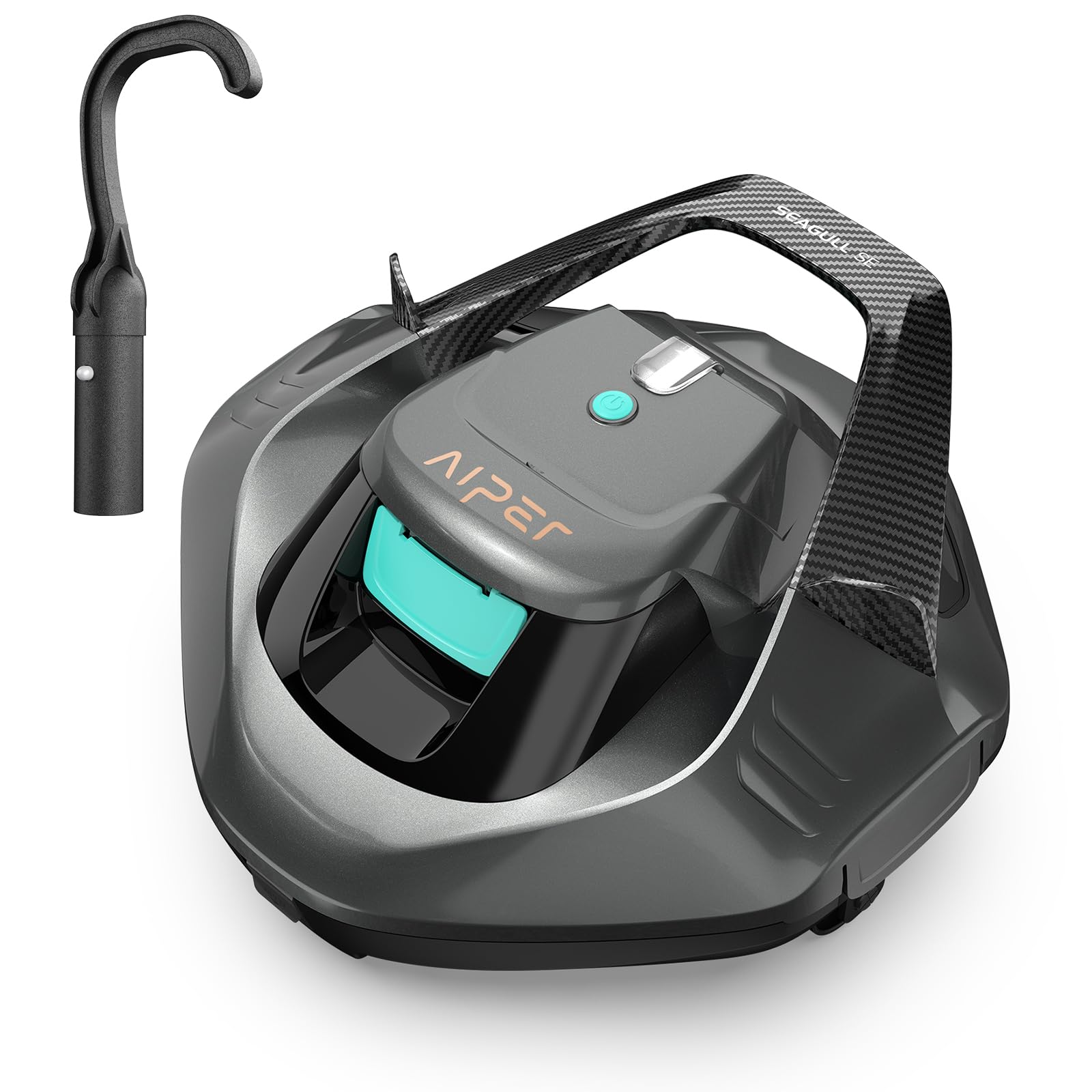 AIPER Cordless Robotic Pool Vacuum, Self-Parking Technology, Portable, Ideal for Above-Ground Flat Pool up to 40 Feet