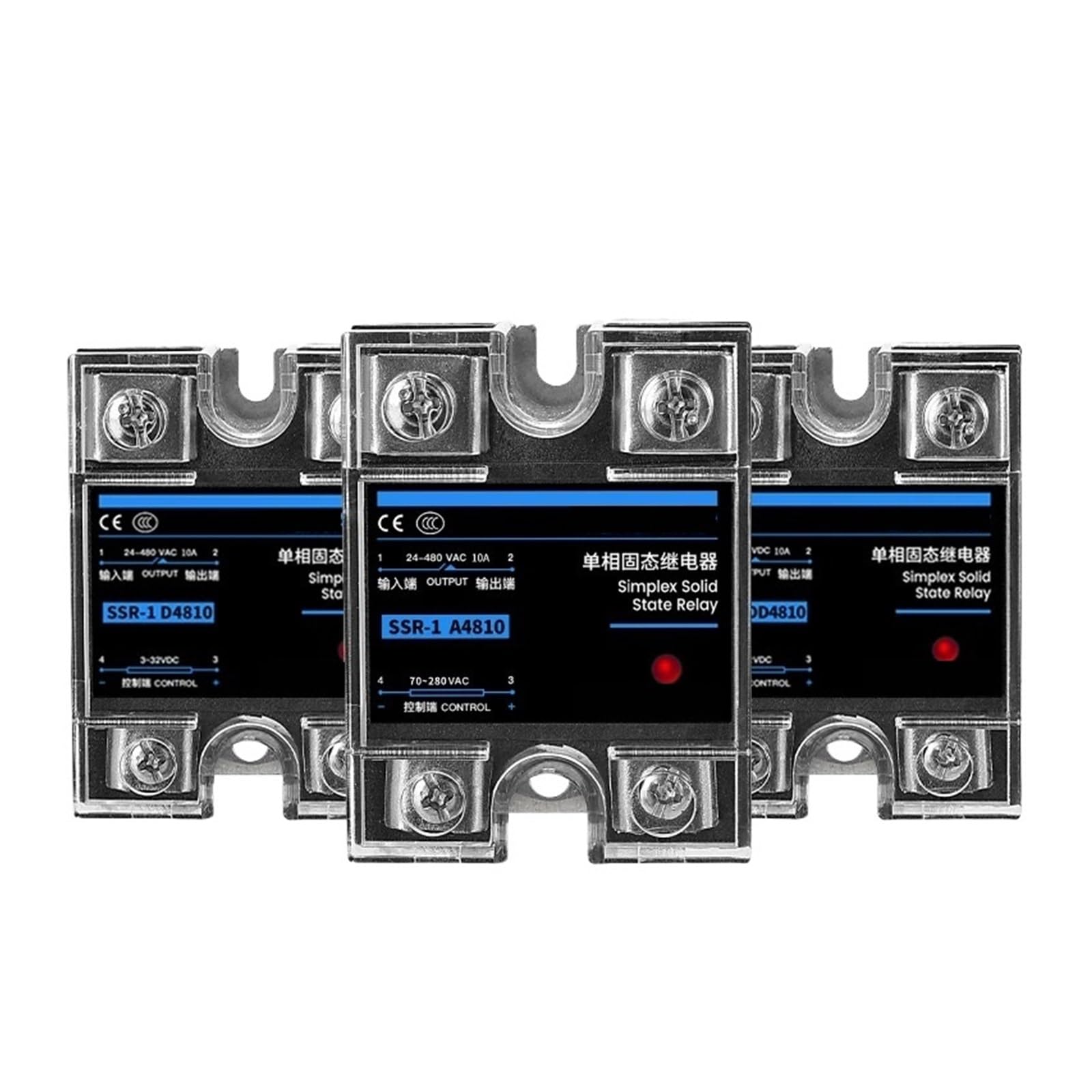 SSR-25DA SSR-40DA SSR-40AA Relè a stato solido monofase 10A 25A 40A 60A 80A 100A 120A Modulo DD DA AA for il controllo della temperatura(DC controlled AC,120A)