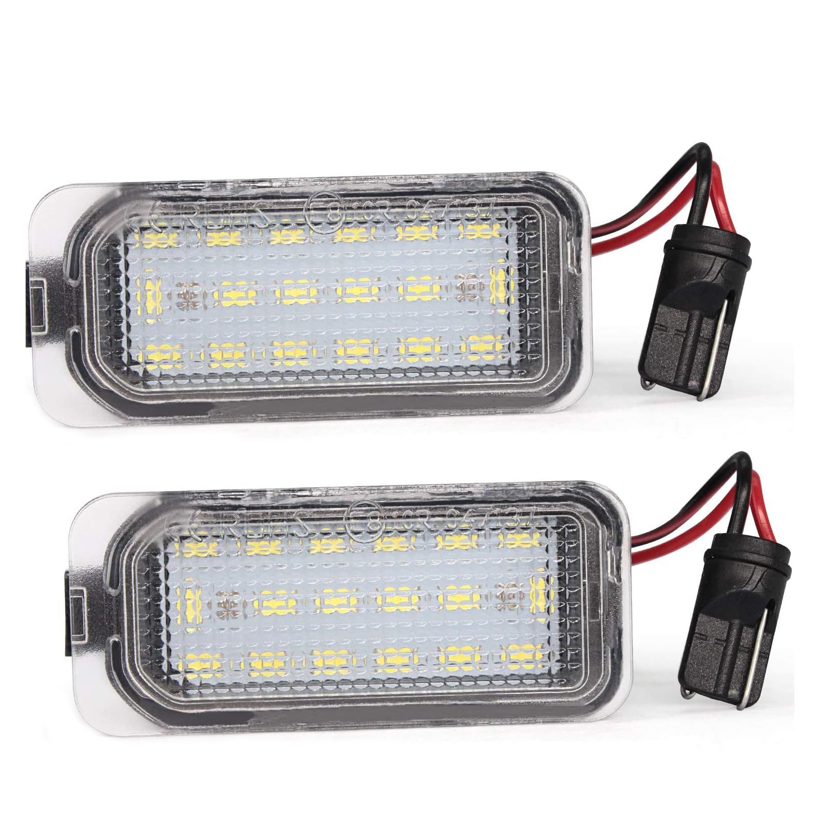 CDIYTOOL 2Pcs SMD 18 LED License Plate Light, Number Plate Light for F-ord Fiesta Focus C-Max Mondeo Galaxy S-Max Kuga J-Aguar XJ XF 542119