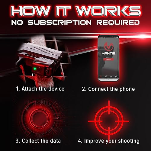 Miniatura 2 de Mantis X3 Shooting Performance System |Dry Fire Training System | Works with Any Pistol, Rifle, or Airsoft/CO2 | Score & Analyze Every Shot with