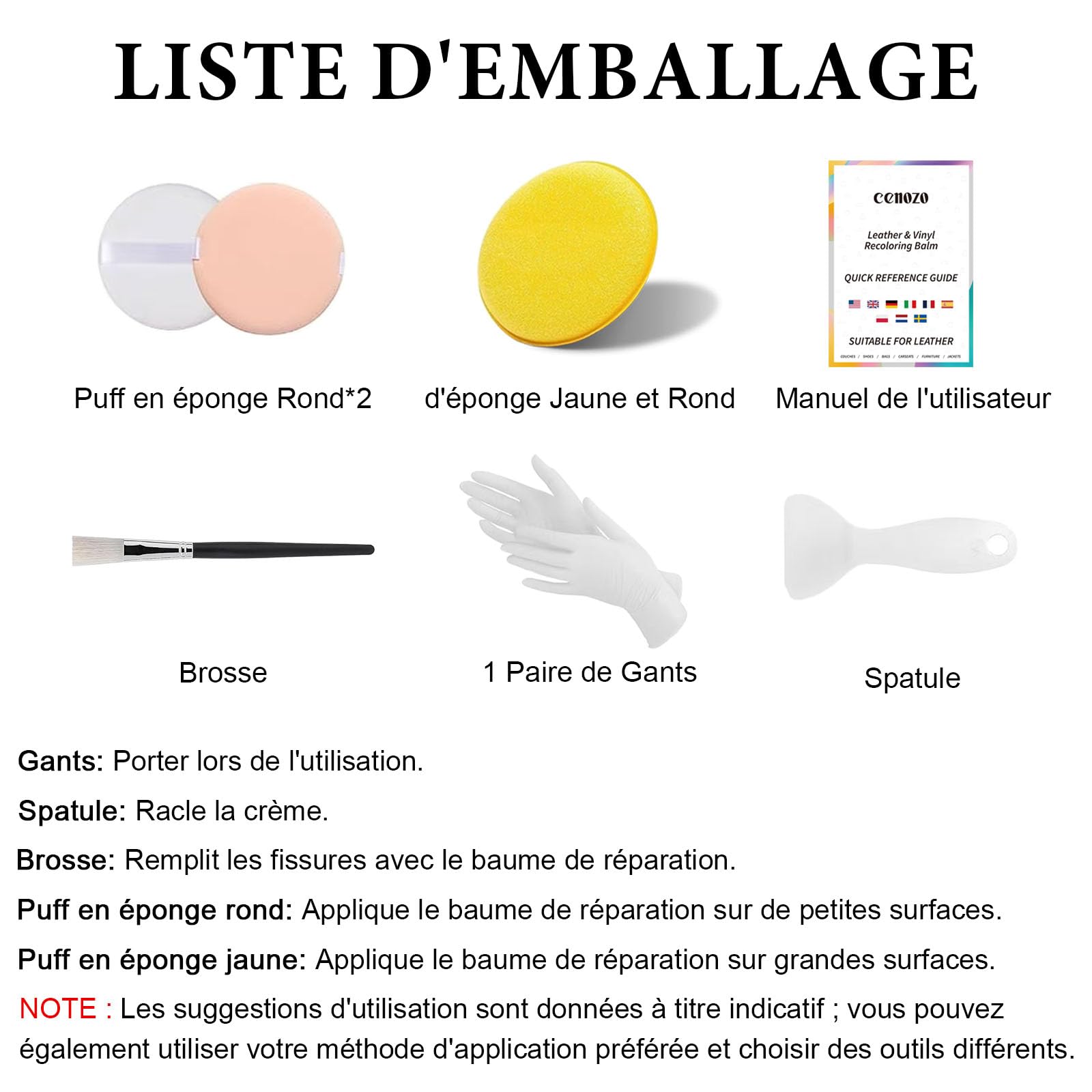 Kit Reparation Cuir,Teinture Cuir Beige,Peinture Cuir Liquide,Pâte Réparatrice Cuir pour Cuir Canapé,Chaussures,Sièges de Voiture,Blouson en Cuir Rayures et Décoloration
