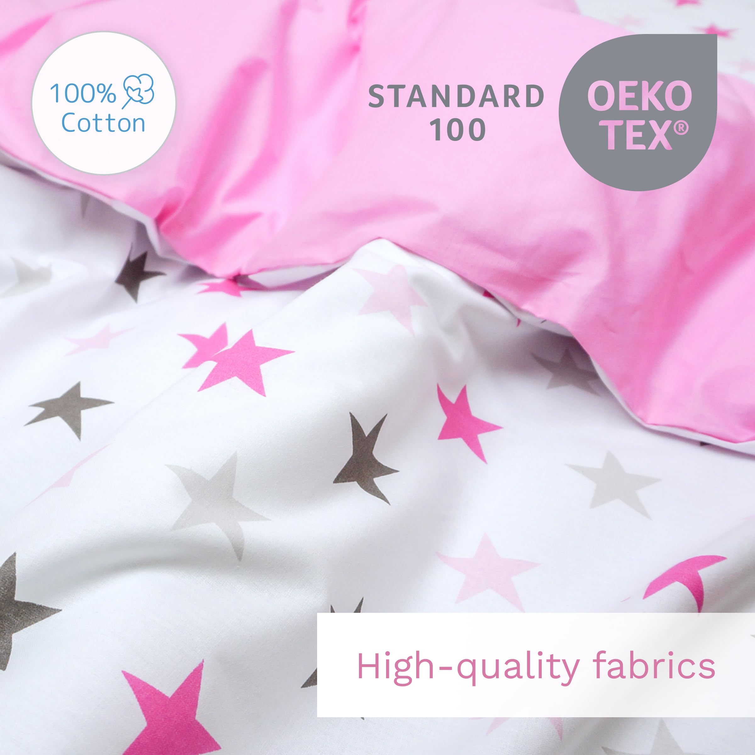 Baby Comfort 4 Piece Toddler Kids Cot Bed Set 120x90 cm Duvet Pillow Duvet Cover Pillowcase 12M+ (It's a Boy) — view 61