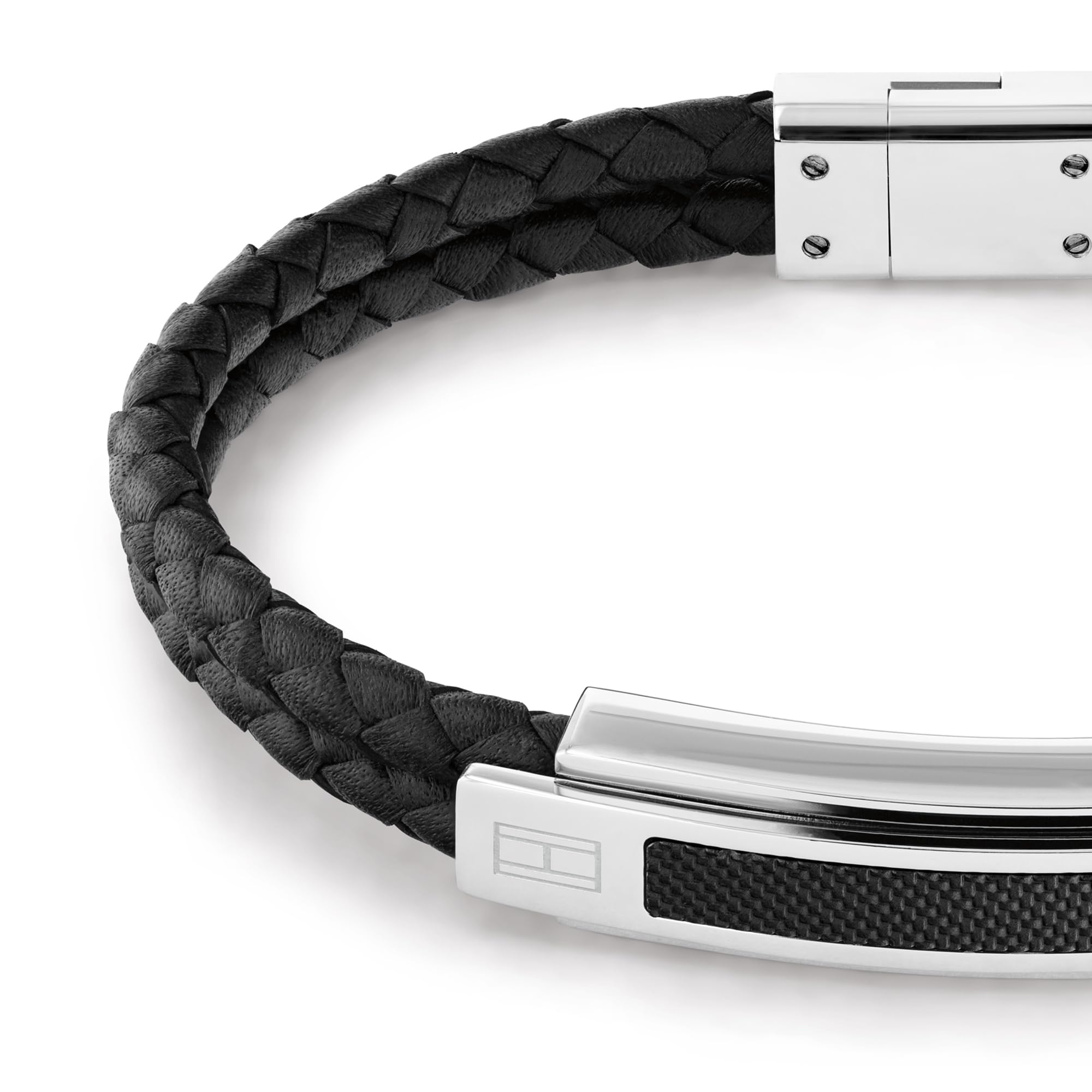 Image secondaire de Bracelet en Cuir Noir pour Homme Tommy Hilfiger - Élégance Tendance