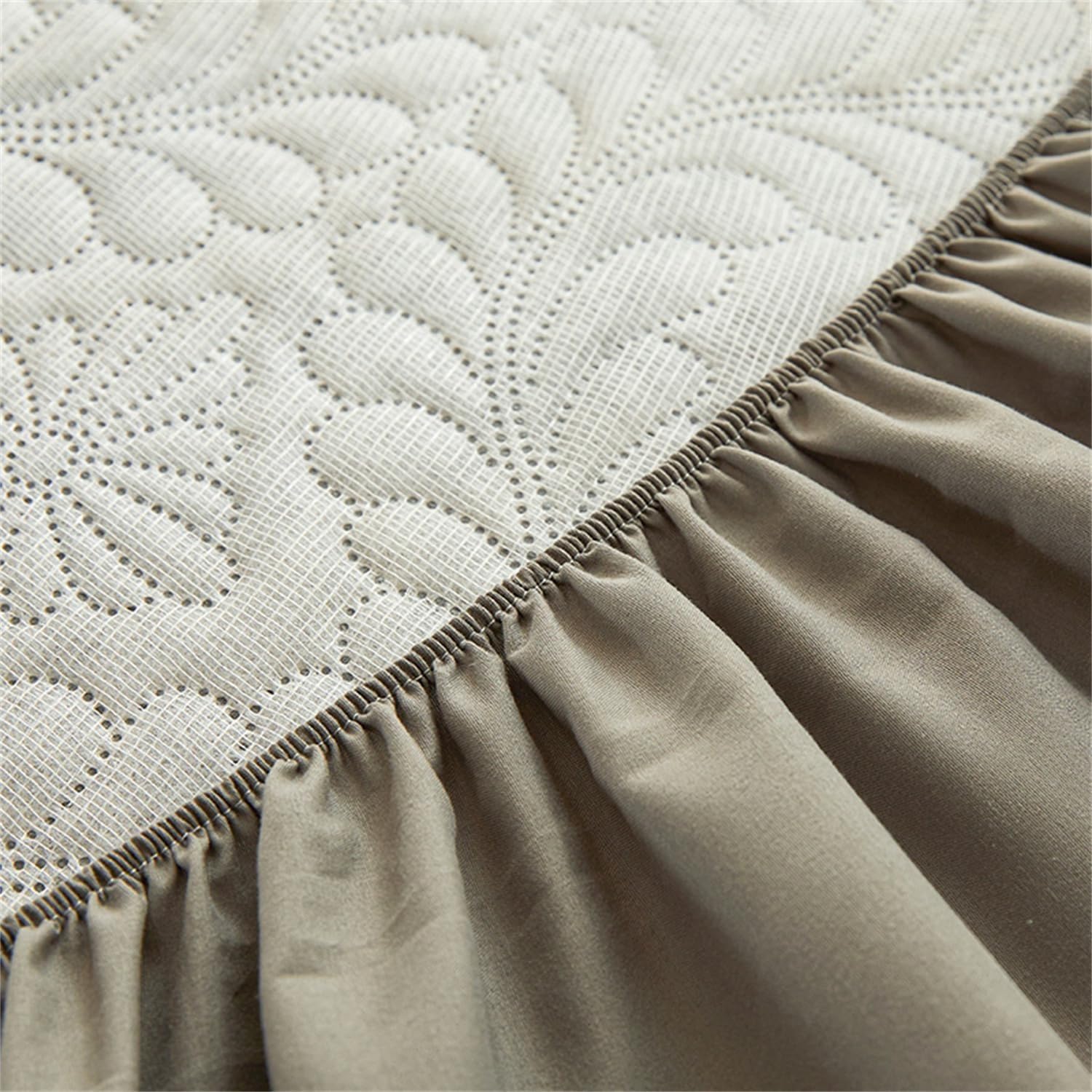 Wasserdichter Matratzenschoner für Doppelbett, tiefe Taschen, passend für 15,2 - 45,7 cm Matratzen, atmungsaktiv, waschbar, geräuschloser Bezug