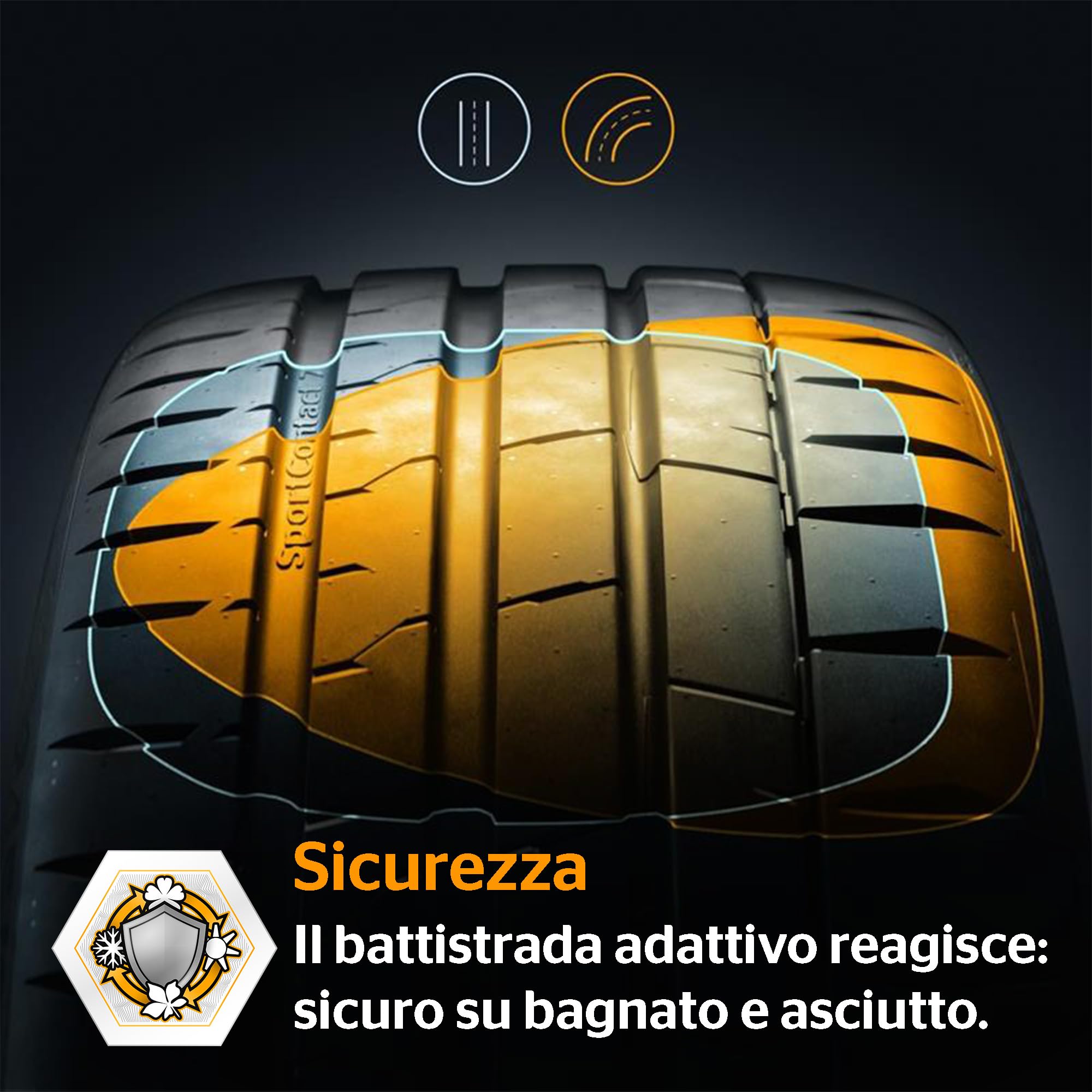 CONTINENTAL - SportContact 7-255/40 R 20-101Y/C/A/73dB - Pneumatico estivo