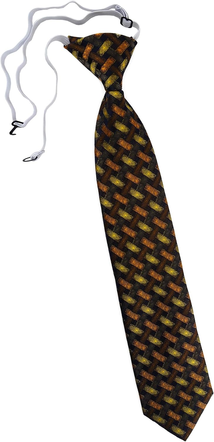 Cravatta Uomo TigerTie In Seta Arancione Salmone Con Righe Bianche, Lunga 150 Cm, Larga 8 Cm - 2