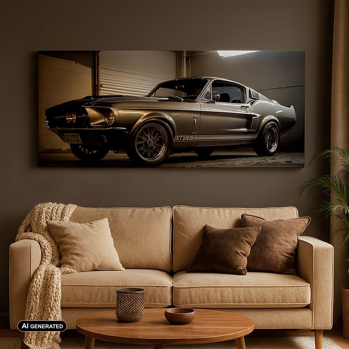 ARTTOR Cuadro Decorativo 160x50cm Moderno Panorámico Coches - 5779
