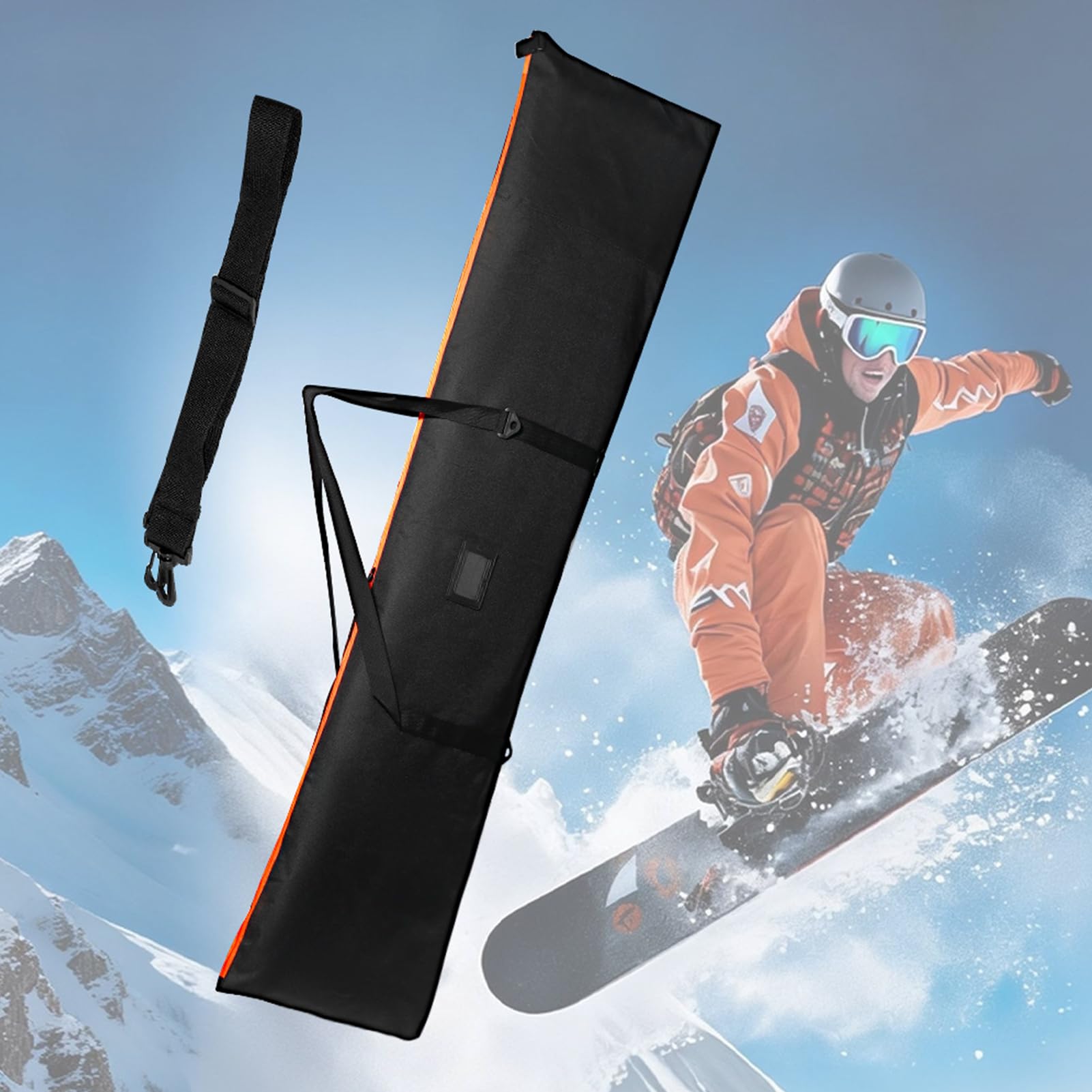 Borsa da Sci,Borsa di Stoccaggio Attrezzatura Impermeabile Sport E Gear,Borsa di Trasporto Snowboard per il Trasporto - per Uomini Donne e Giovani Formazione e Competizione