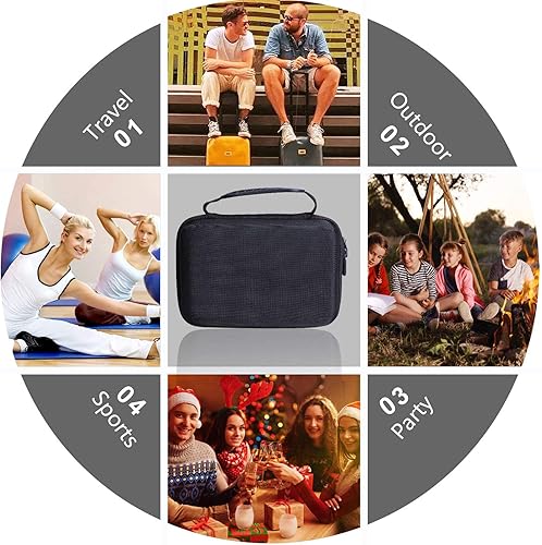 Miniatura 6 de XANAD Funda rígida para cámara GoPro Hero 10 9  8  7  6  5  Hero 2018 o GoPro MAX impermeable compatible con cámara de acción digital de 85 x 55 x 2