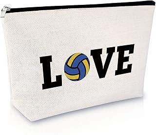 Volleyball Gift Makeup Bag Volleyball Team Gifts for Volleyball Lover Inspirational Birthday Gift for Girl Cosmetic Bag Best Friend Gift Graduation Gift for Her Travel Cosmetic Pouch Christmas Gift