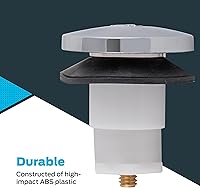 Vista 4 de EZ-FLO Tapón de drenaje de punta ABS con sello de goma, rosca de 5/16 pulgadas, cromado, 35227