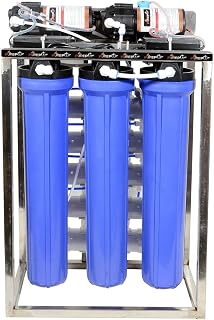 Pureplus 50 LPH Commercial RO Water Purifier Plant with TDS Adjuster 50 Litre Blue Stainless steel Full Automatic with TDS Price In India