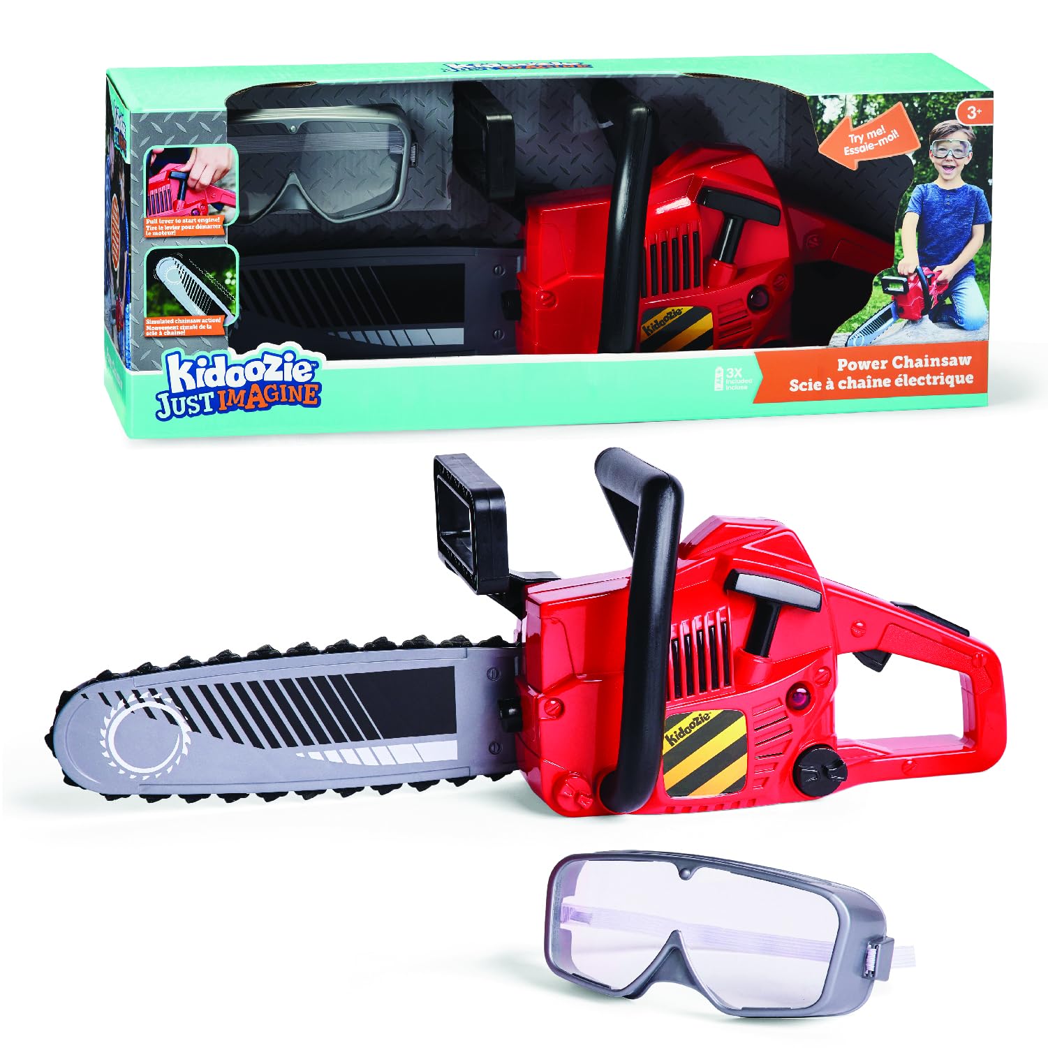 Amazon.com: Kidoozie Just Imagine Power Chainsaw with Goggles for