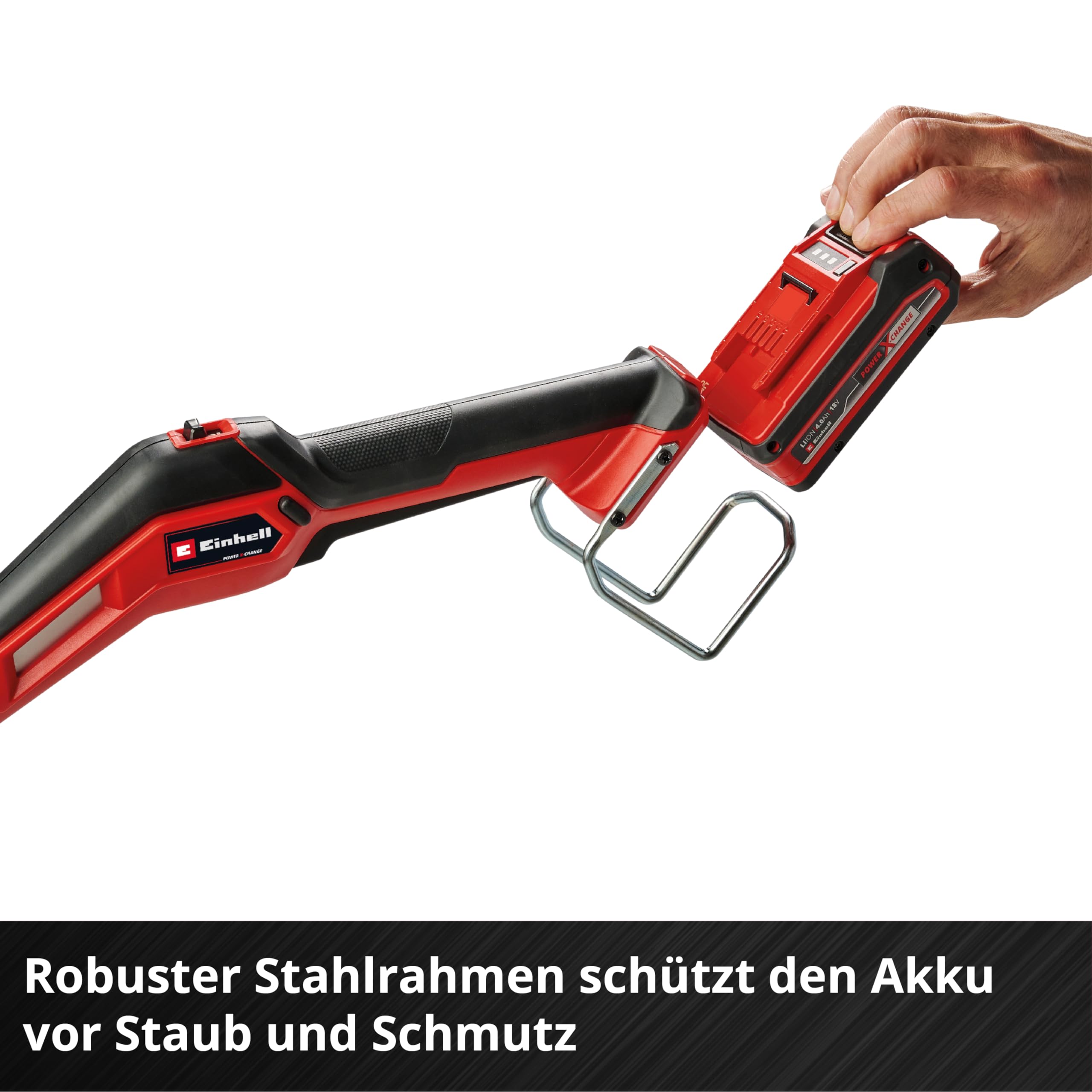 Einhell Akku-Rasentrimmer GE-CT 18/33 Li E-Solo Power X-Change (18 V, 33 cm Schnittbreite, Flowerguard, TIPP-Automatik, inkl. Fadenspule, ohne Akku)