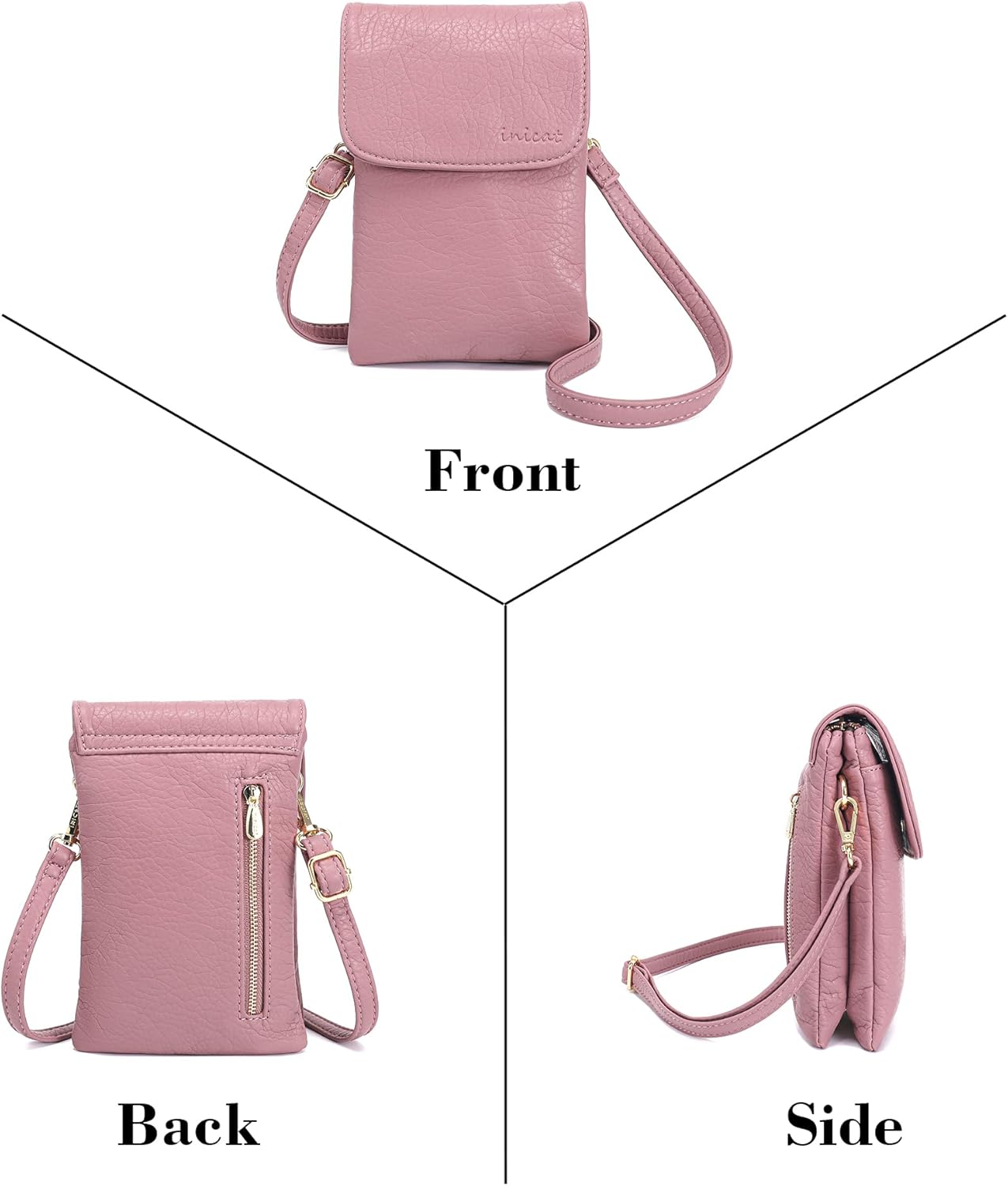 MINICAT Small Crossbody Bags for Women Cell Phone Bag Vegan Leather Cross Body Purse Wallet Purses - Image 6