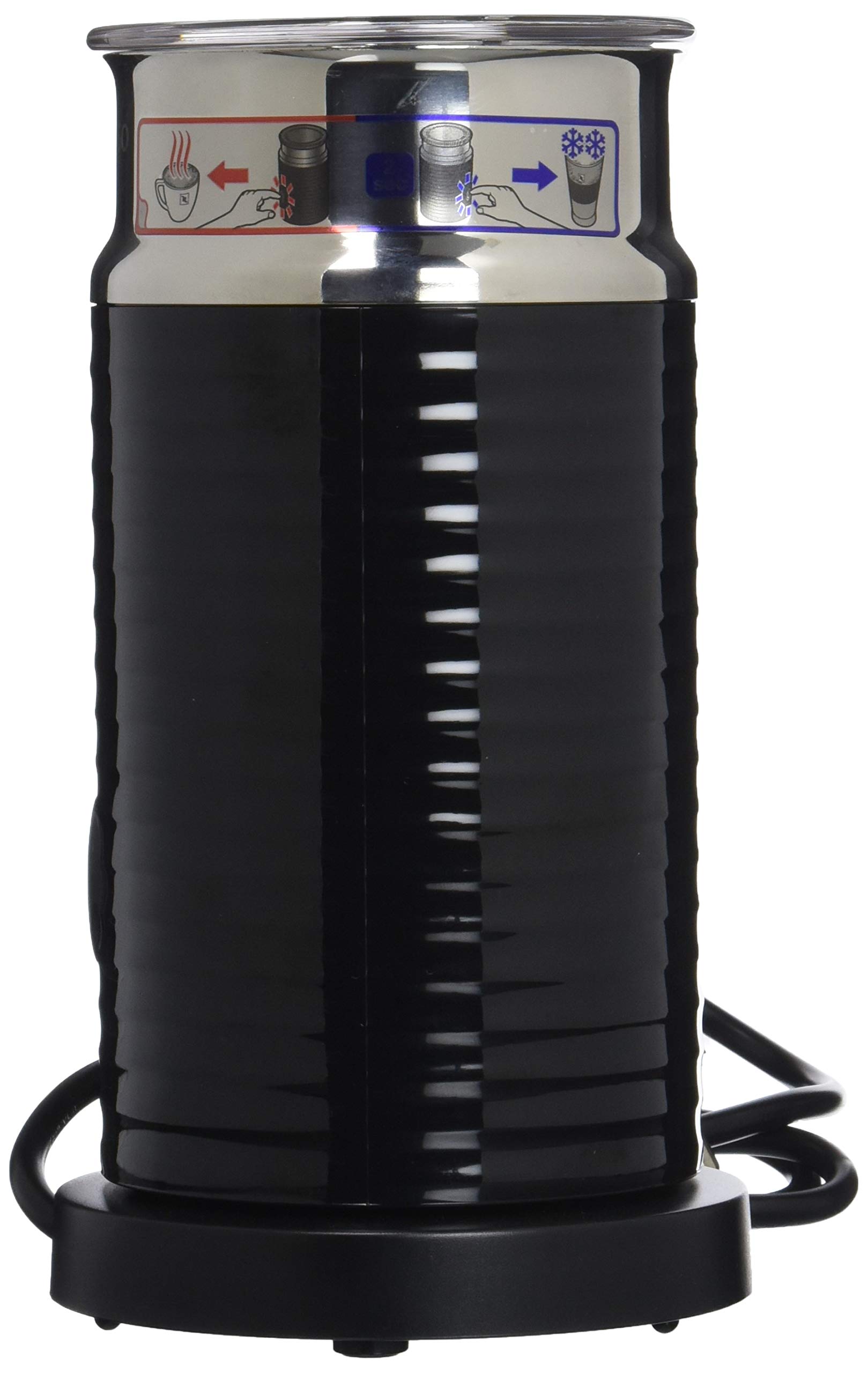 De'Longhi Nespresso Essenza Mini EN 85.BAE Macchina da caffè con Montalatte Aeroccino Pressione 19 Bar Salvaspazio Nero