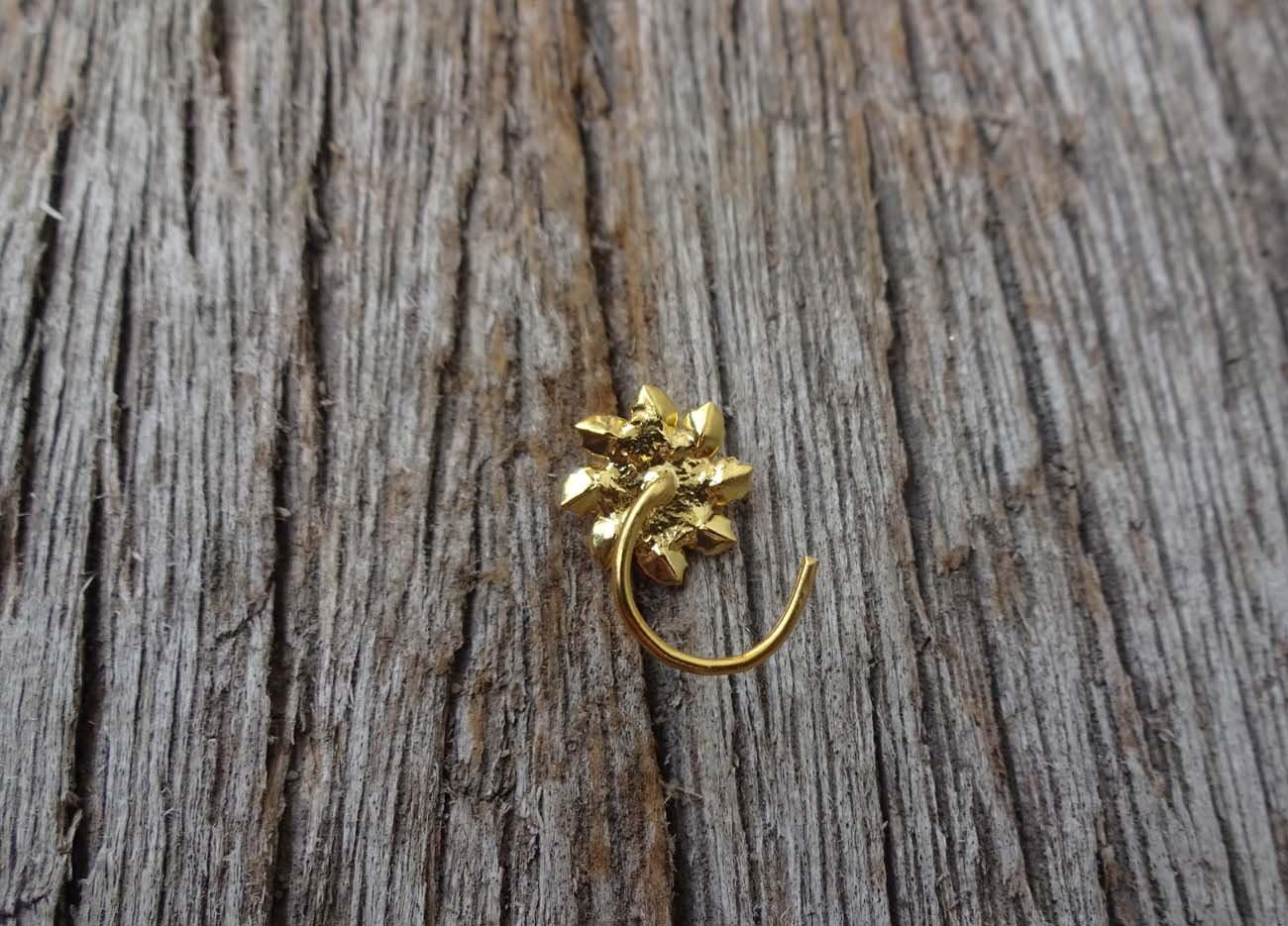 Indian Nose Stud 18g Nose Piercing Diamond Nose Stud Unique Nose Hoop Sterling Silver Nose Pin Fresh Trends Diamond Stud Indian Nose Ring