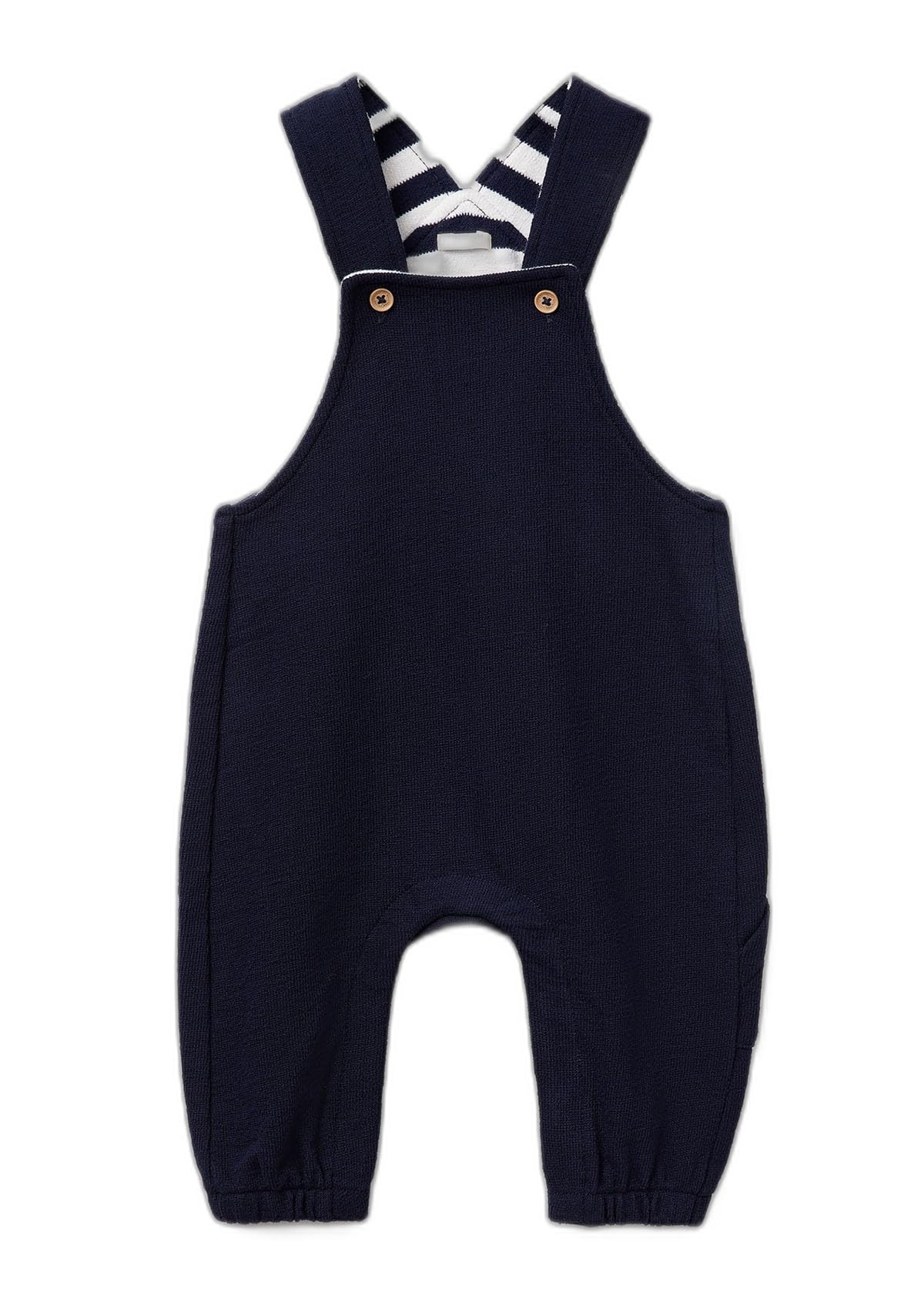 Salopette Benetton bébé garçon en denim bleu confortable - 5