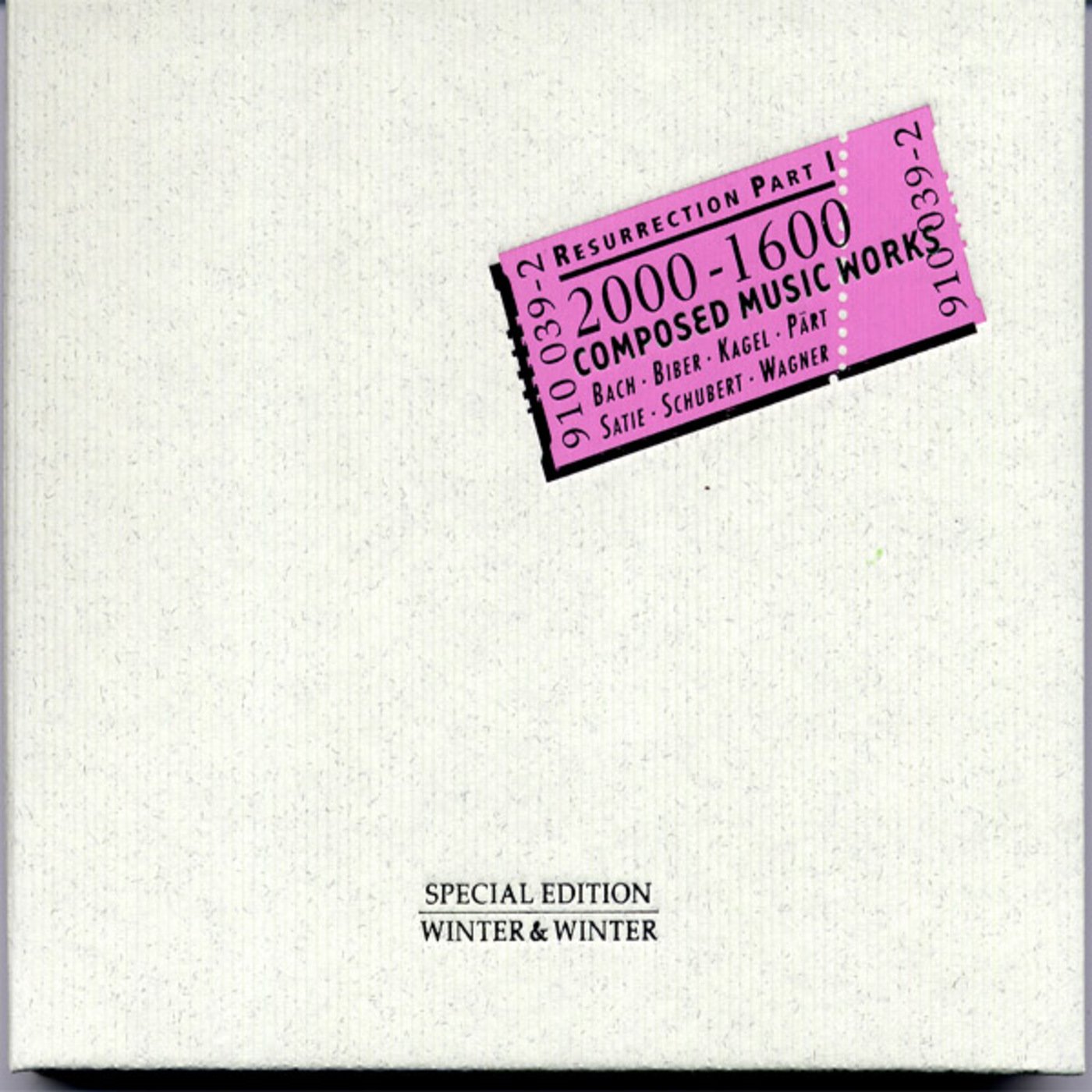 Resurrection Part 1 / Various [Audio CD] Various Artists; Resurrection; Franz Schubert; Richard Wagner; Anonymous; Erik Satie; Arvo Pärt; Johann Sebastian Bach; Mauricio Kagel; Heinrich Ignaz Franz von Biber; Paolo Beschi; Paul Plunkett and Teodoro Anzellotti