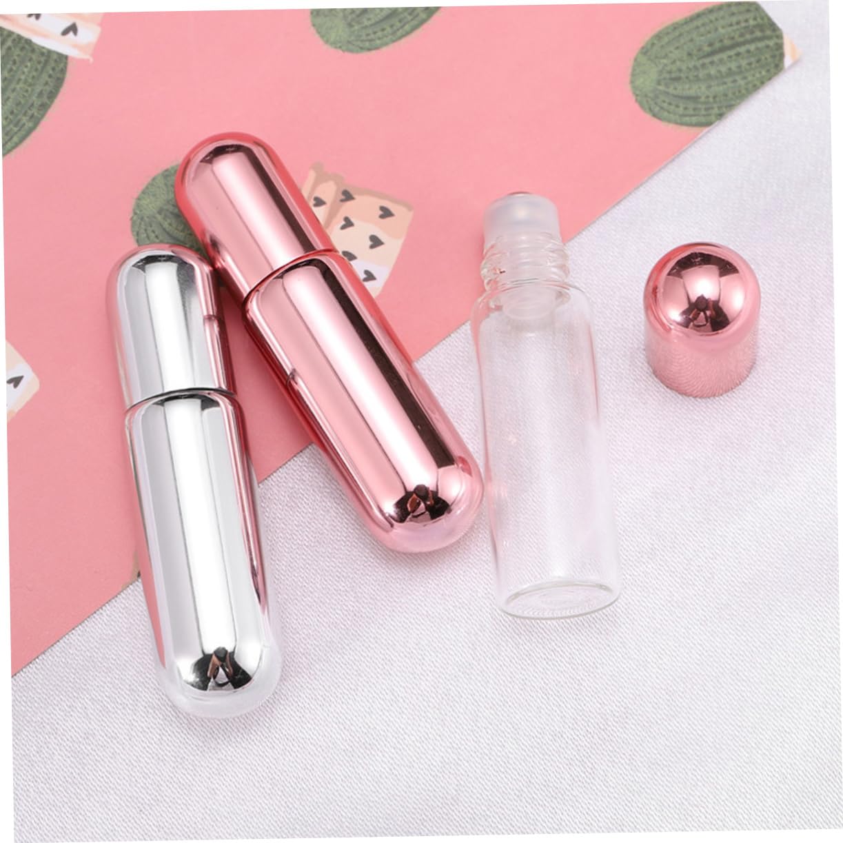 Baluue 3 Set Di Flaconi Roll-on Da 5 Ml Ricaricabili Pronti Da Viaggio Per Articoli Da Toeletta. Necessità Di Sottoimballaggio: 12 Pezzi*3