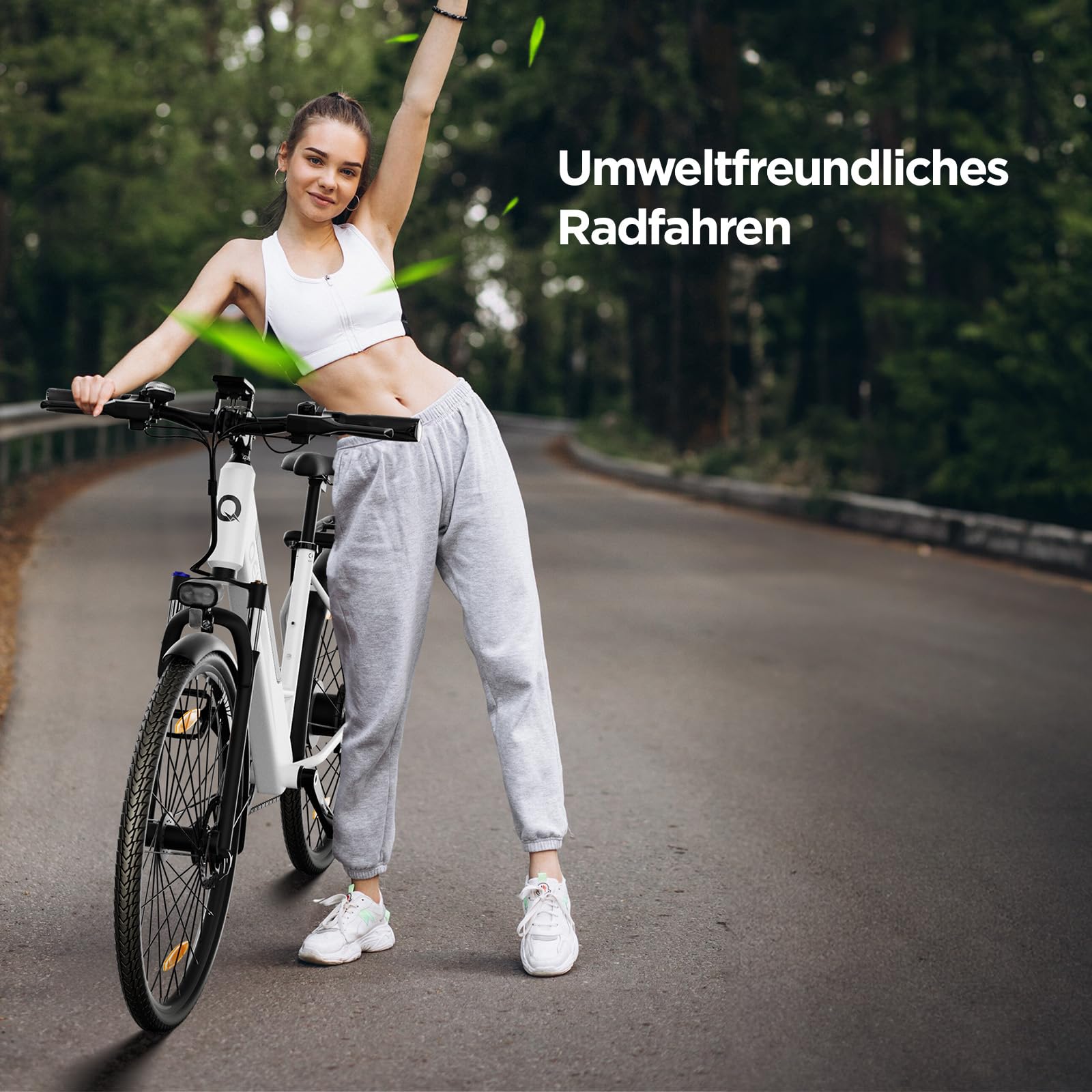 Elektrofahrrad, E-Bike Trekkingrad E-Cityrad, 36V 12,5Ah Li-Ion Akku Mountainbike Pendlerfahrrad, LCD-Display, Reichweite bis 100KM, EU-konform, mit APP