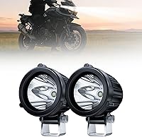 4WDKING 2" 20W LED Round Spot Lights IP68 Waterproof Off-Road Pods for ATV UTV Truck Boat - Pack of 2