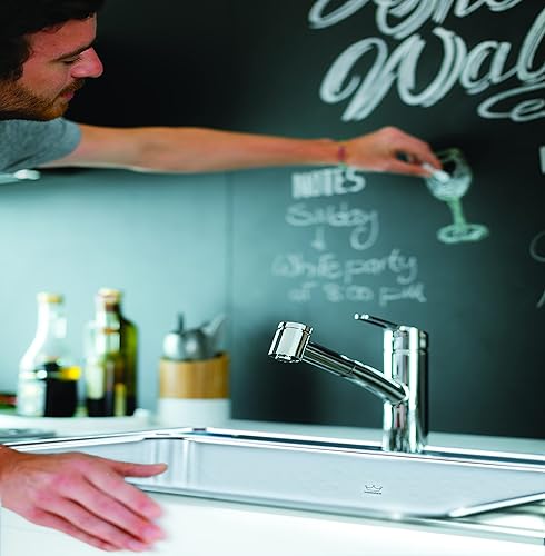 Miniatura 2 de Kindred CSLA2522-8-1CBN Creemore - Fregadero de cocina de acero inoxidable de 25 pulgadas LR x 22 pulgadas FB x 8 pulgadas DP Drop In Single Bowl 1