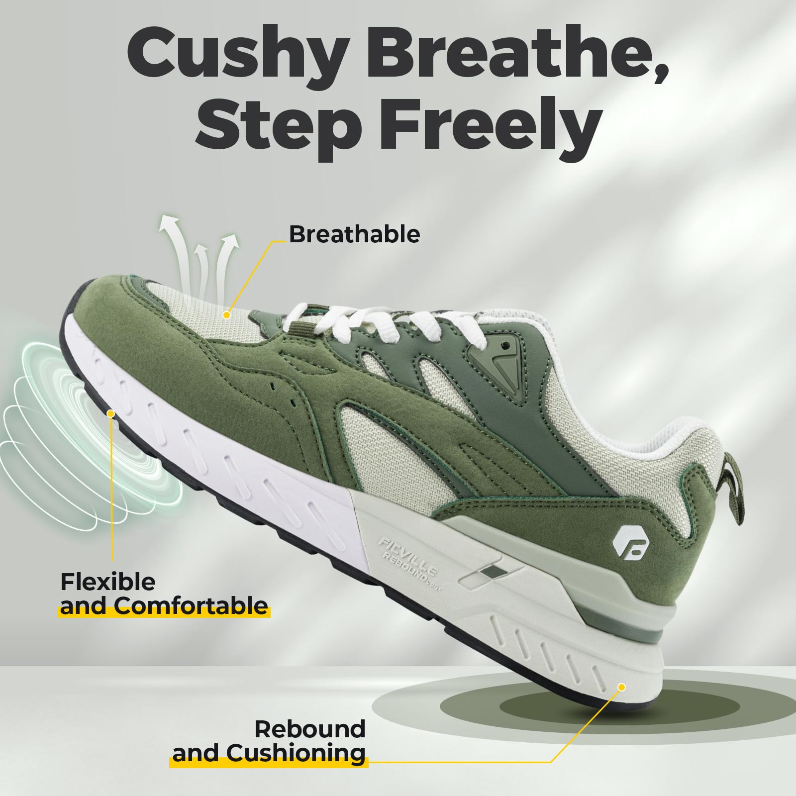 FitVille Scarpe da Ginnastica Donna Larghezza Ampia, Comode per Camminata e Jogging - Leggere Scarpe Sportive Fitness per Piedi Larghi