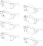 Clear Safety Glasses Over Glasses Goggles Anti- Fog/Scratch Safety Goggles for Shooting, Labs, Outdoor, Workplaces