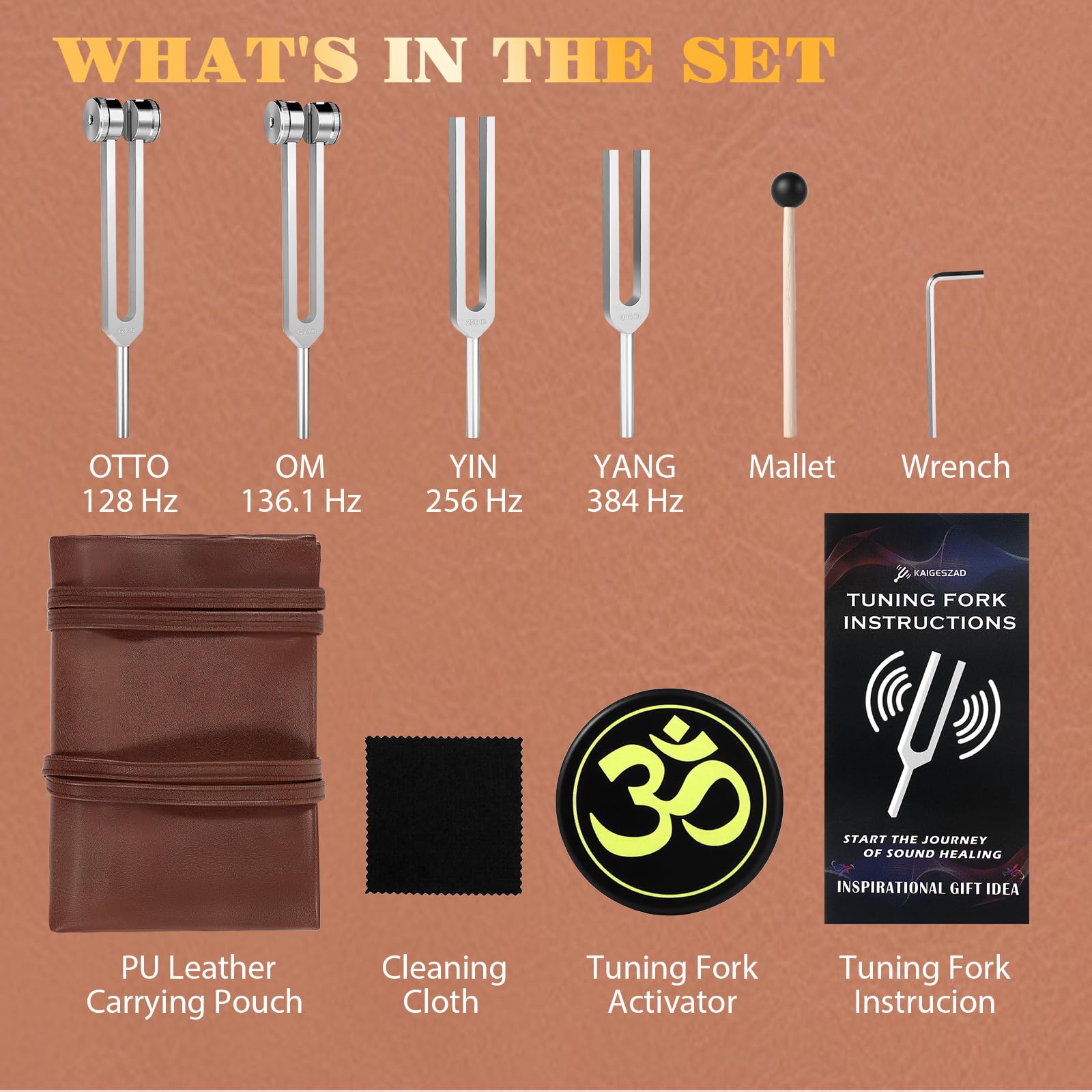 Amazon.com: Tuning Forks for Healing(128Hz, 136.1Hz, 256Hz, 384Hz