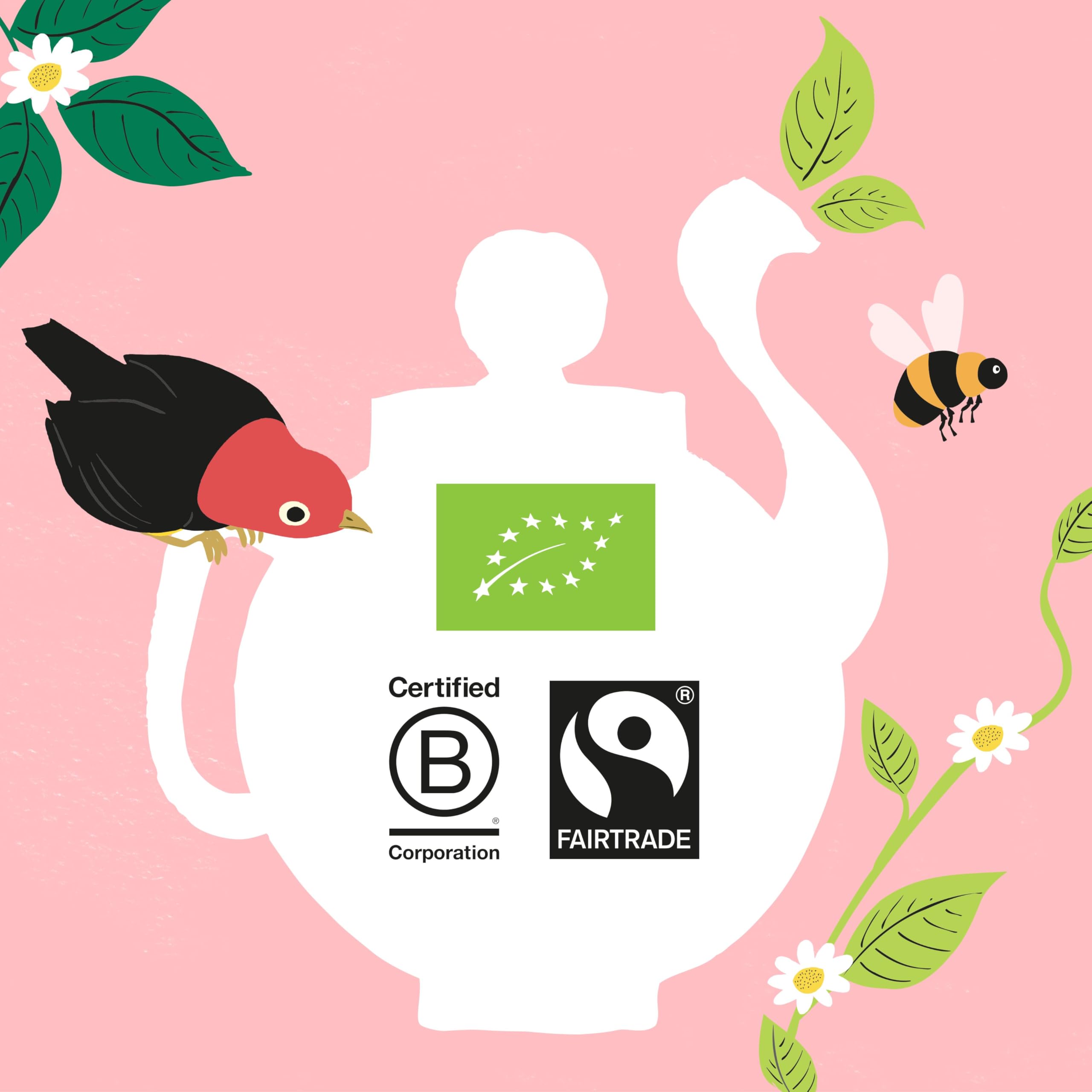 CUPPER Tè Classico English Breakfast Bio, Biologico e Fairtrade, Formato Convenienza per Casa, Ufficio e Catering, con Filtri 100% Biodegradabili e Non Sbiancati, Confezione Maxi da 250 Bustine | Tè nero potente, privo di plastica e non sbiancato, perfett