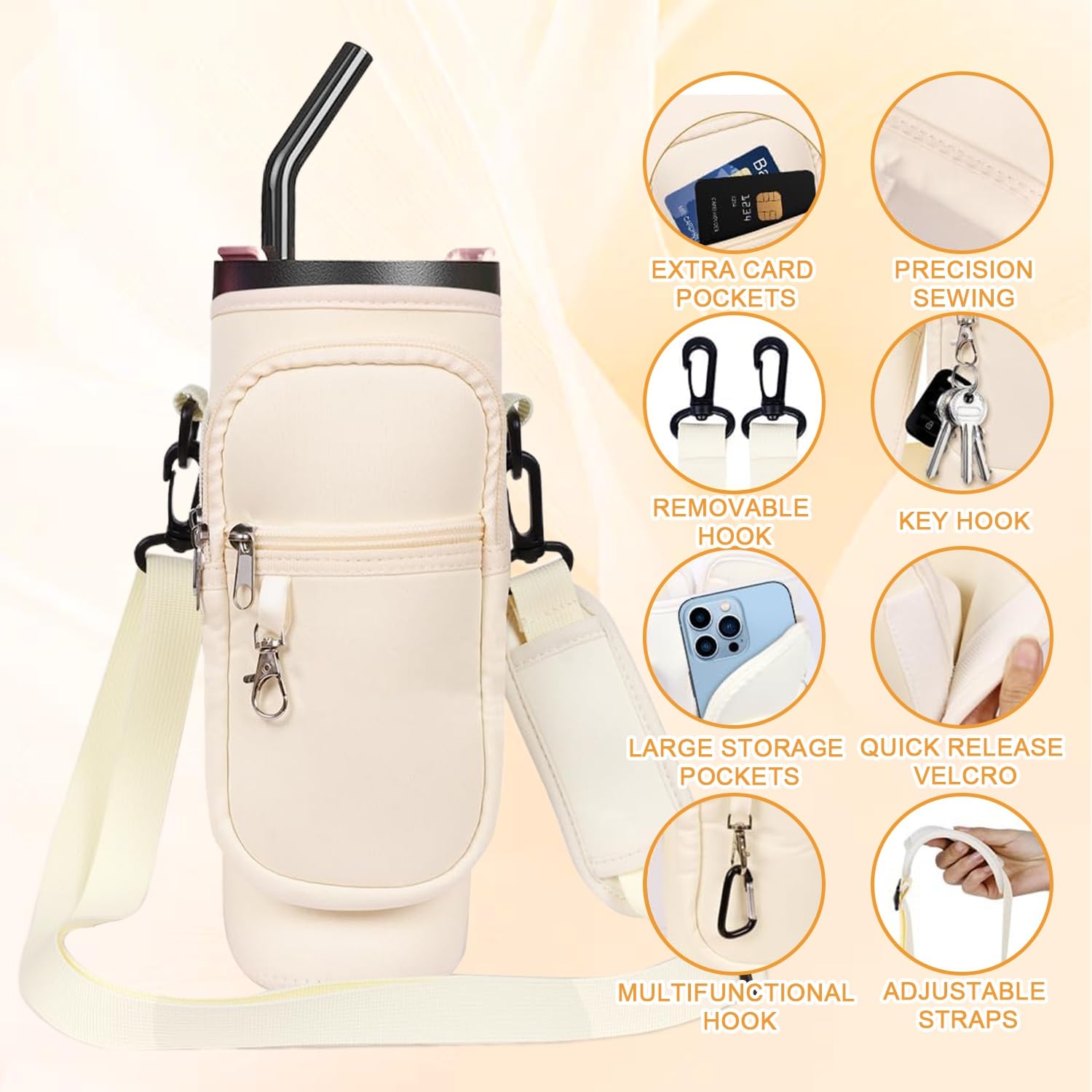 Borsa a tracolla per bottiglia d'acqua Stanley Cup da 1,134 g