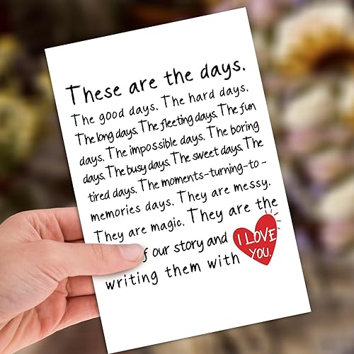 Miniatura 3 de HEJOYN Tarjeta de regalo del día del padre de parte de la esposa, regalo de feliz día del padre para marido, regalo del día del padre, tarjetas